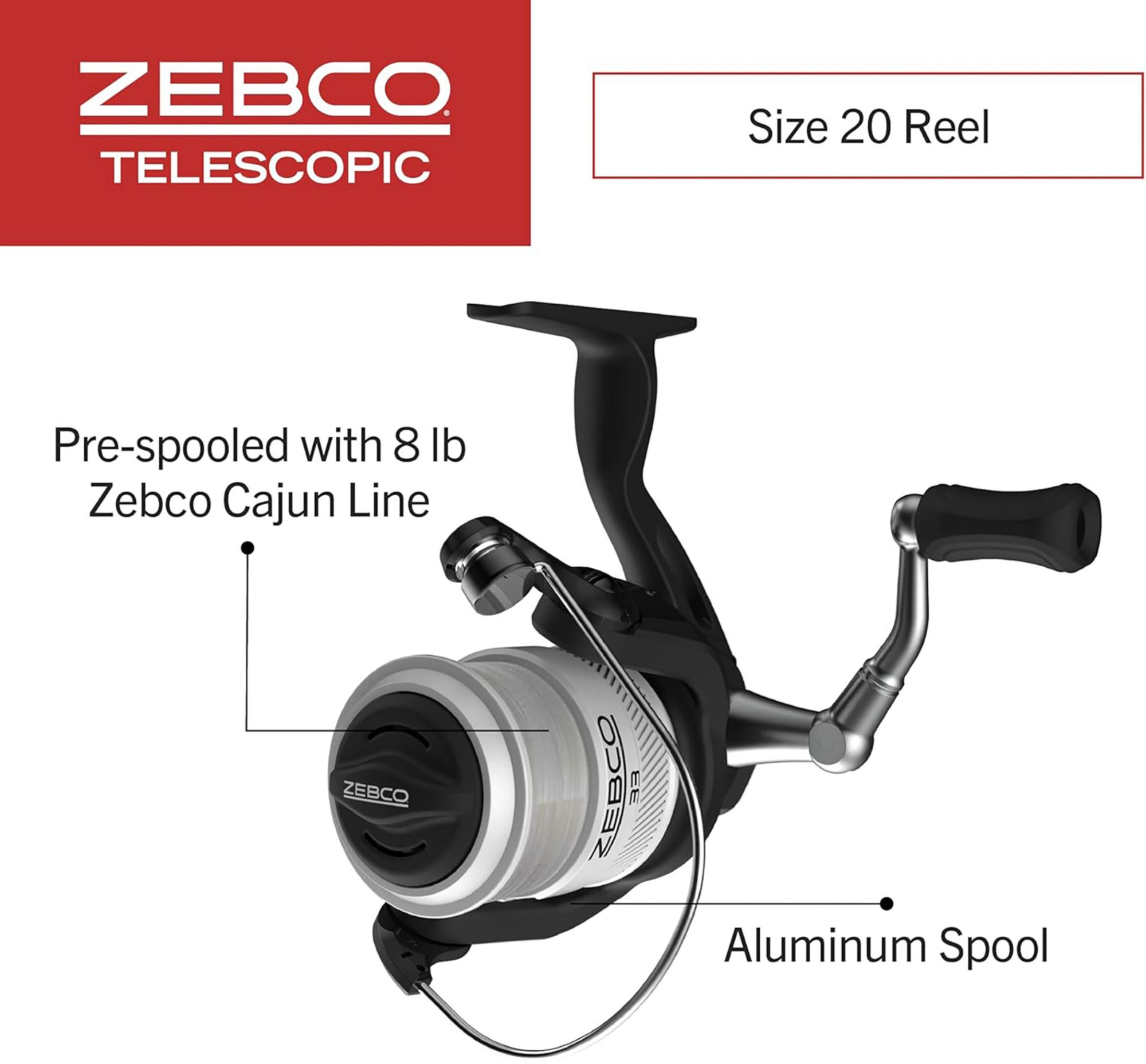 zebco Telescopic Spinning Combo product image