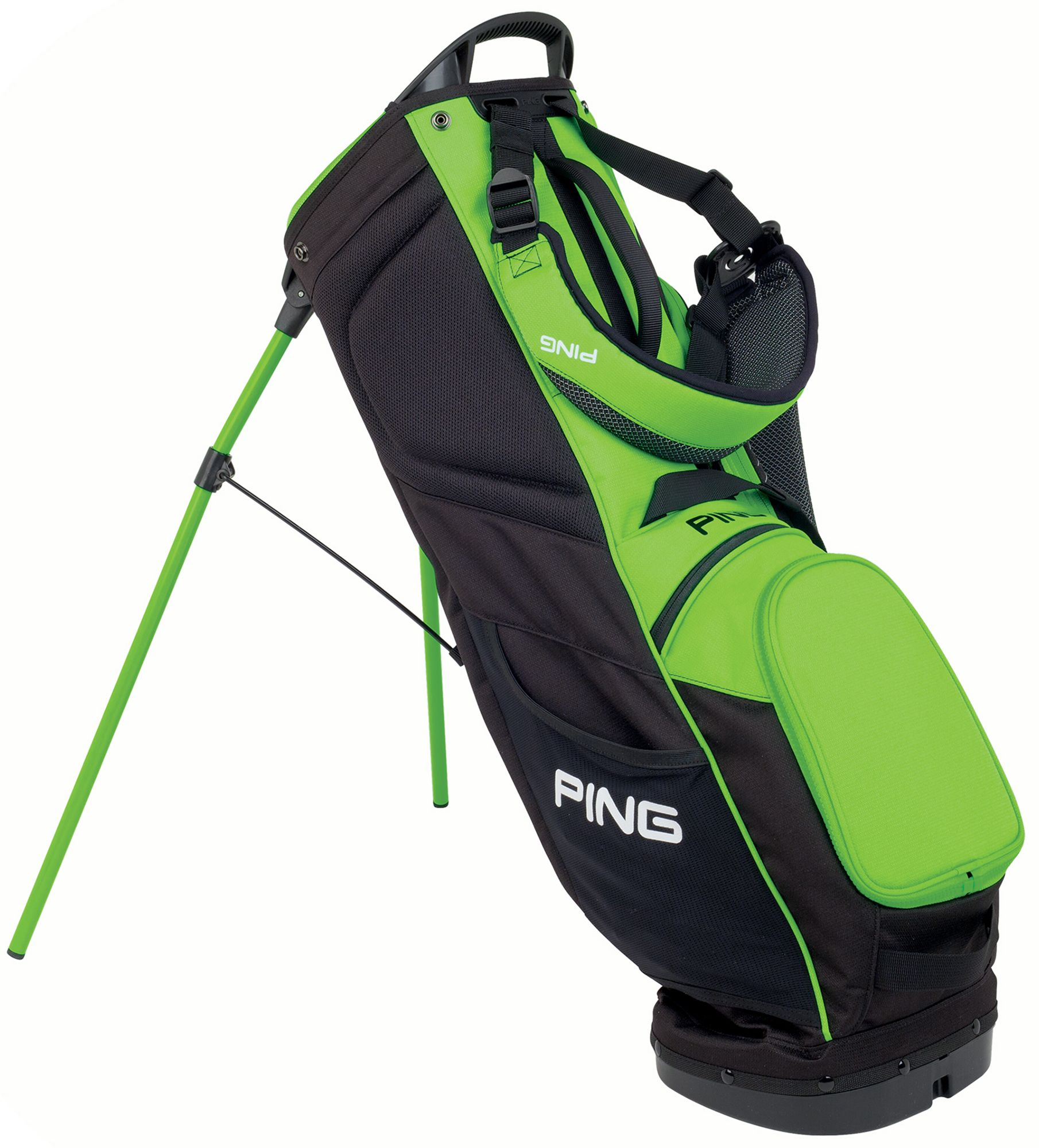 子供用PING HOOFER G スタンドバッグブラック/グリーン※フードなし