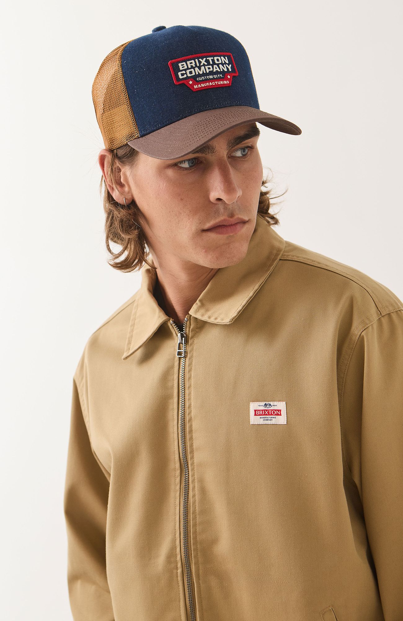 BRIXTON Men's Trademark LW Garage Zip Jacket product image