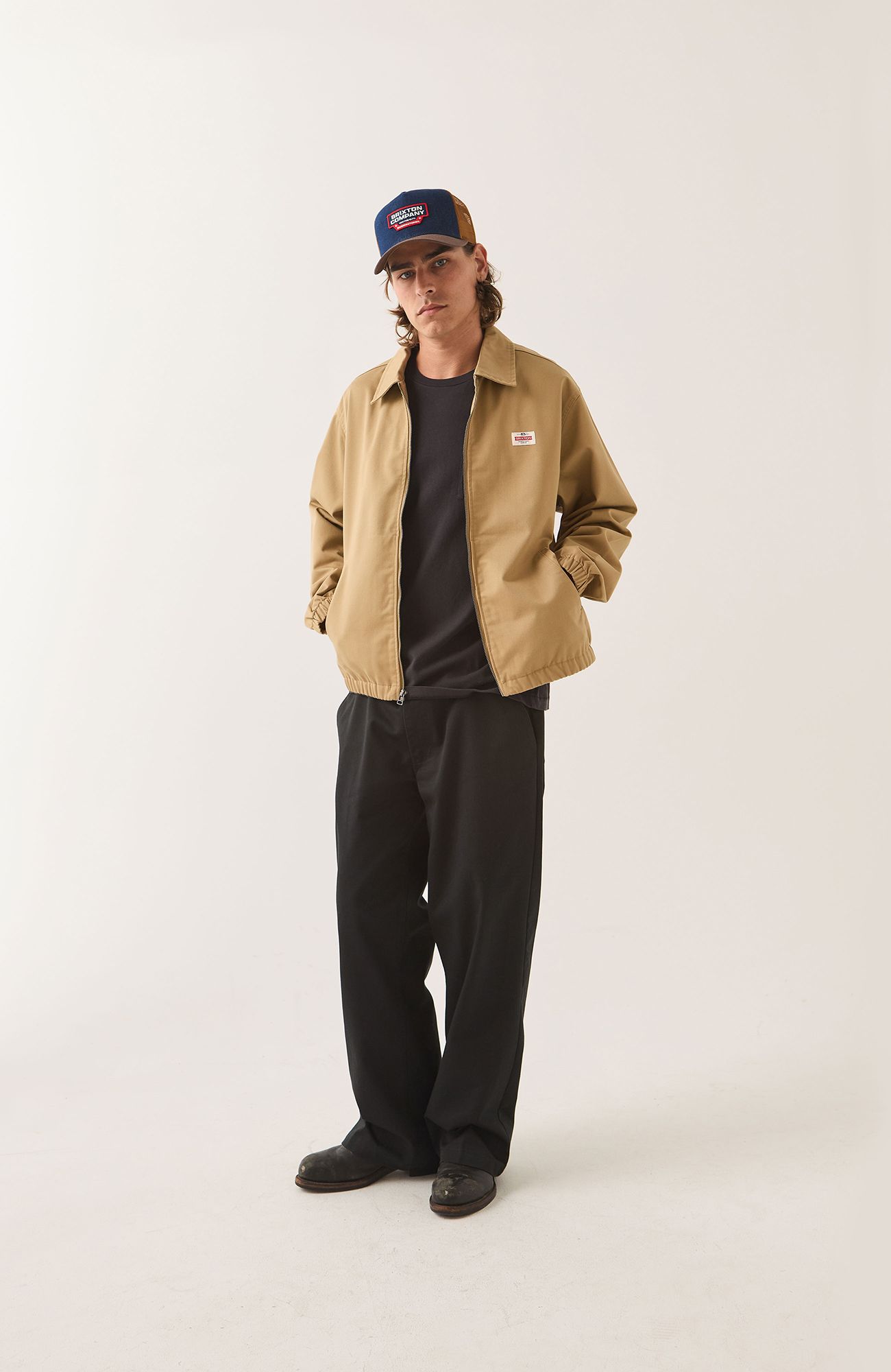 BRIXTON Men's Trademark LW Garage Zip Jacket product image