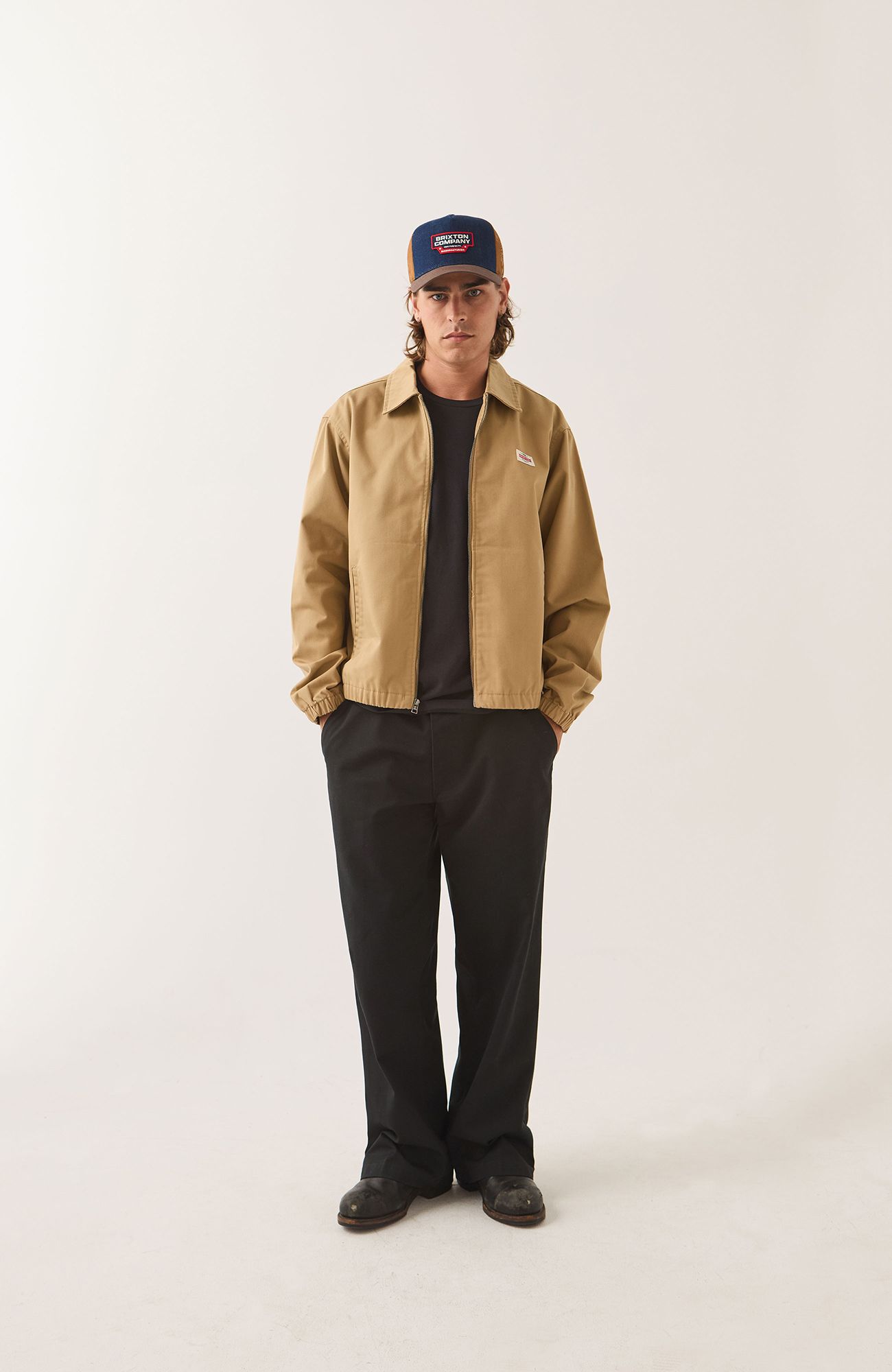 BRIXTON Men's Trademark LW Garage Zip Jacket product image