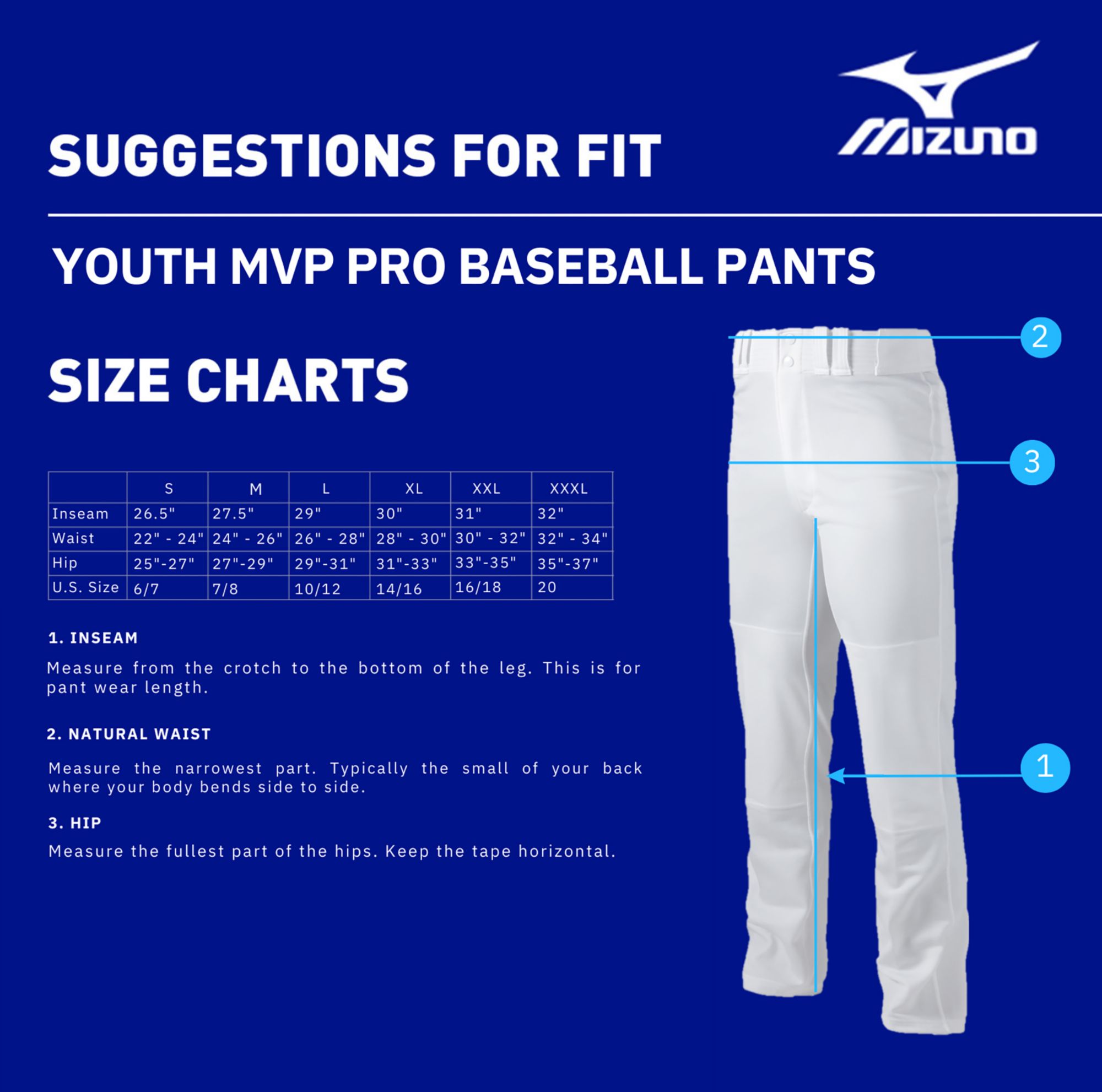 Mizuno Boys' MVP Pro Baseball Pants product image