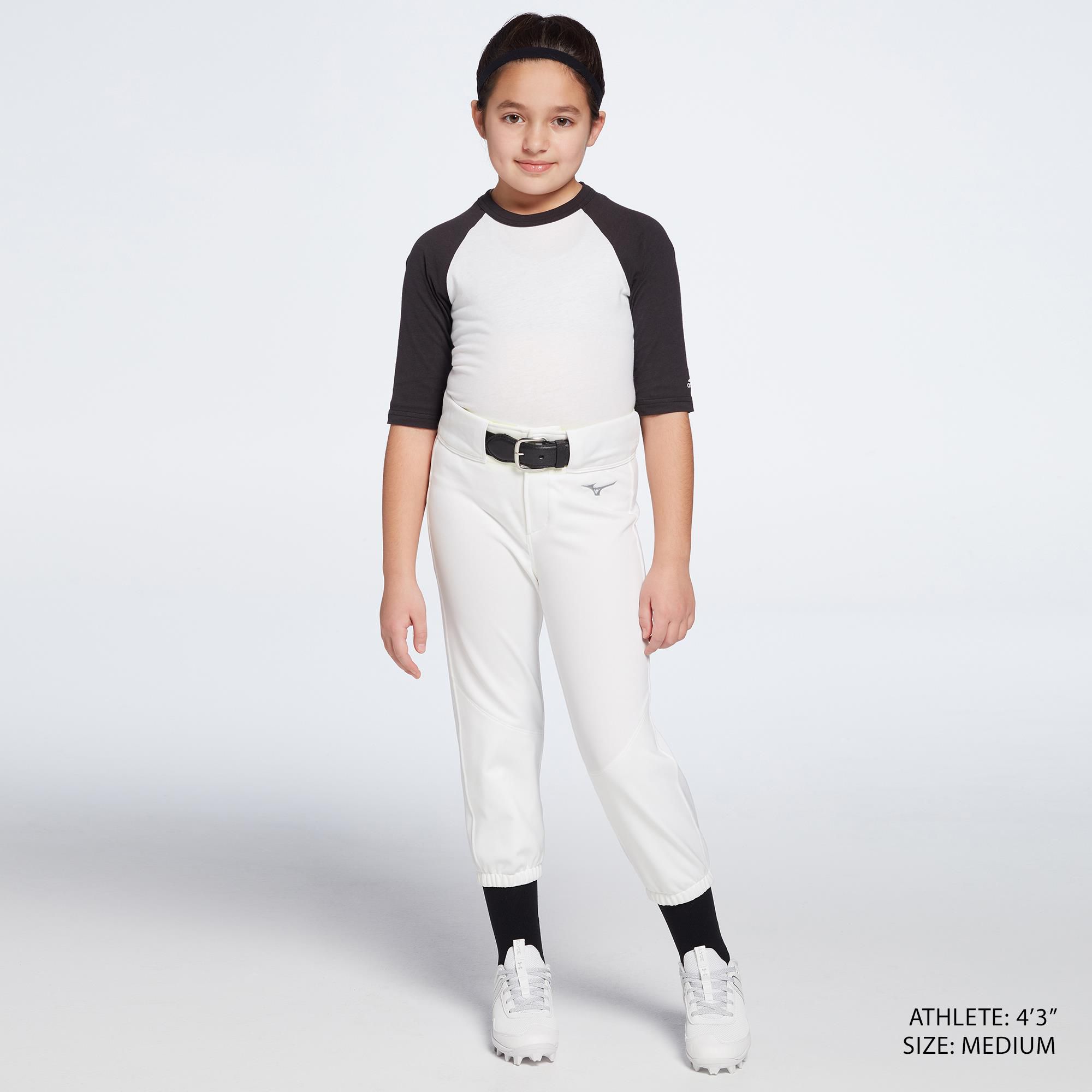 Mizuno Girls' Belted Stretch Softball Pants product image