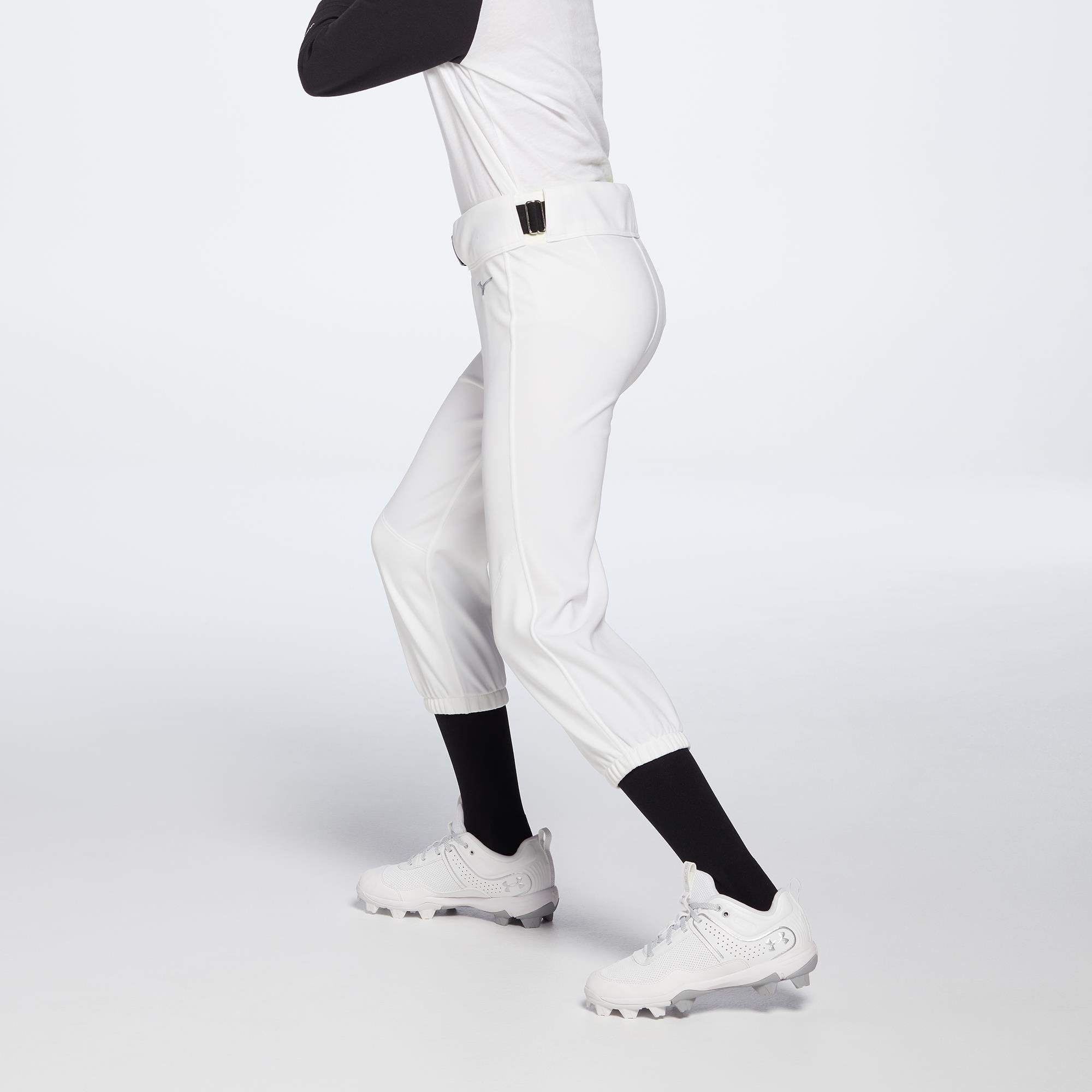 Mizuno Girls' Belted Stretch Softball Pants product image