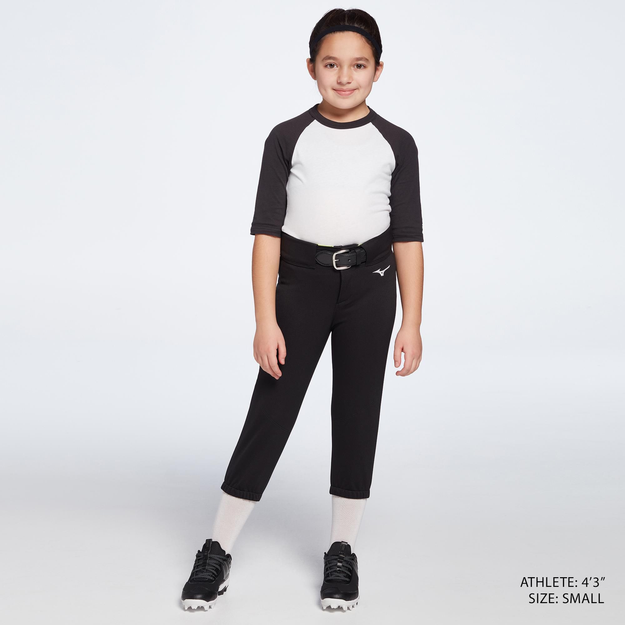 Mizuno Girls' Belted Stretch Softball Pants product image