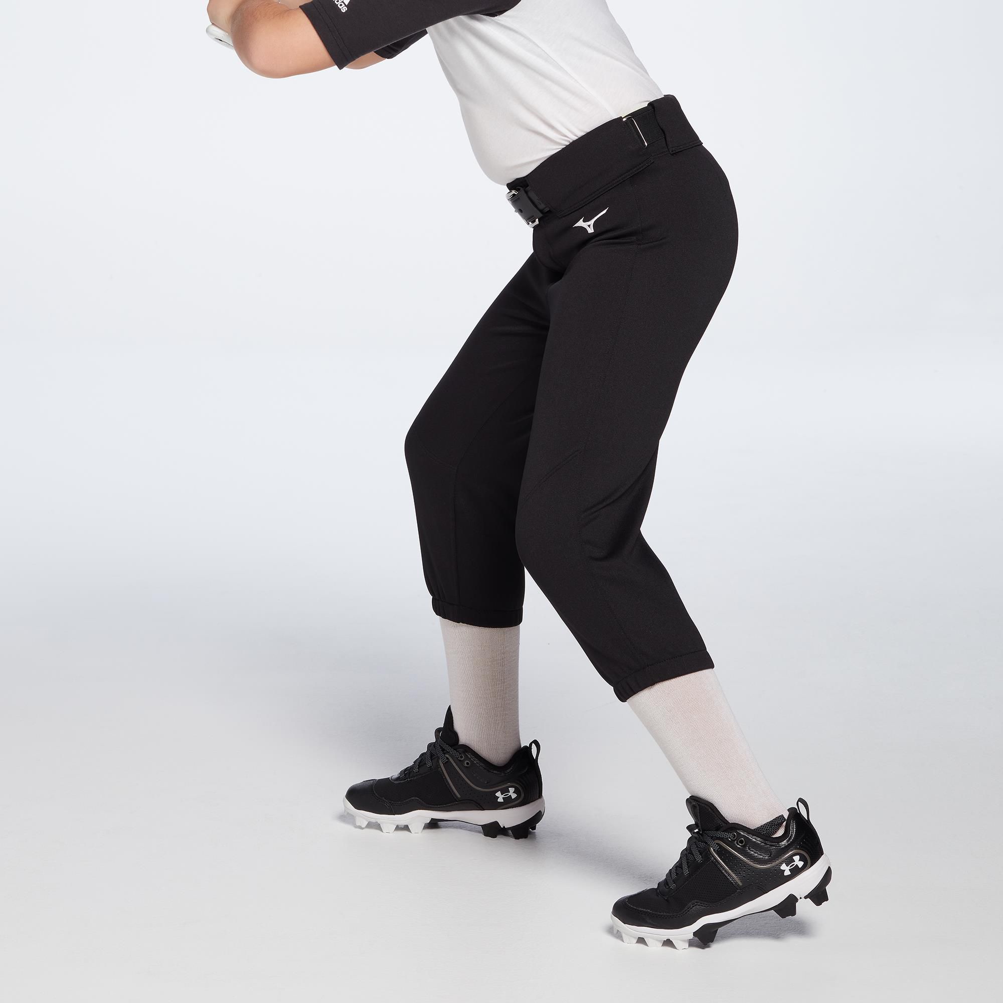 Mizuno Girls' Belted Stretch Softball Pants product image