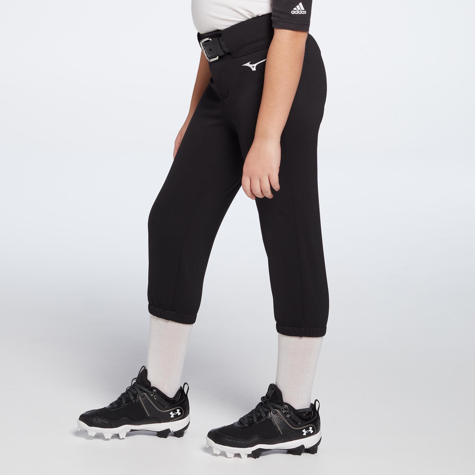 Mizuno Girls' Belted Stretch Softball Pants product image