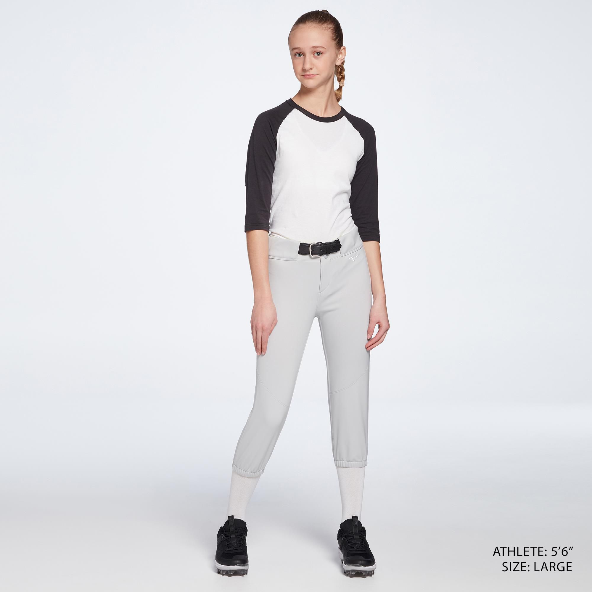 Mizuno Girls' Belted Stretch Softball Pants product image