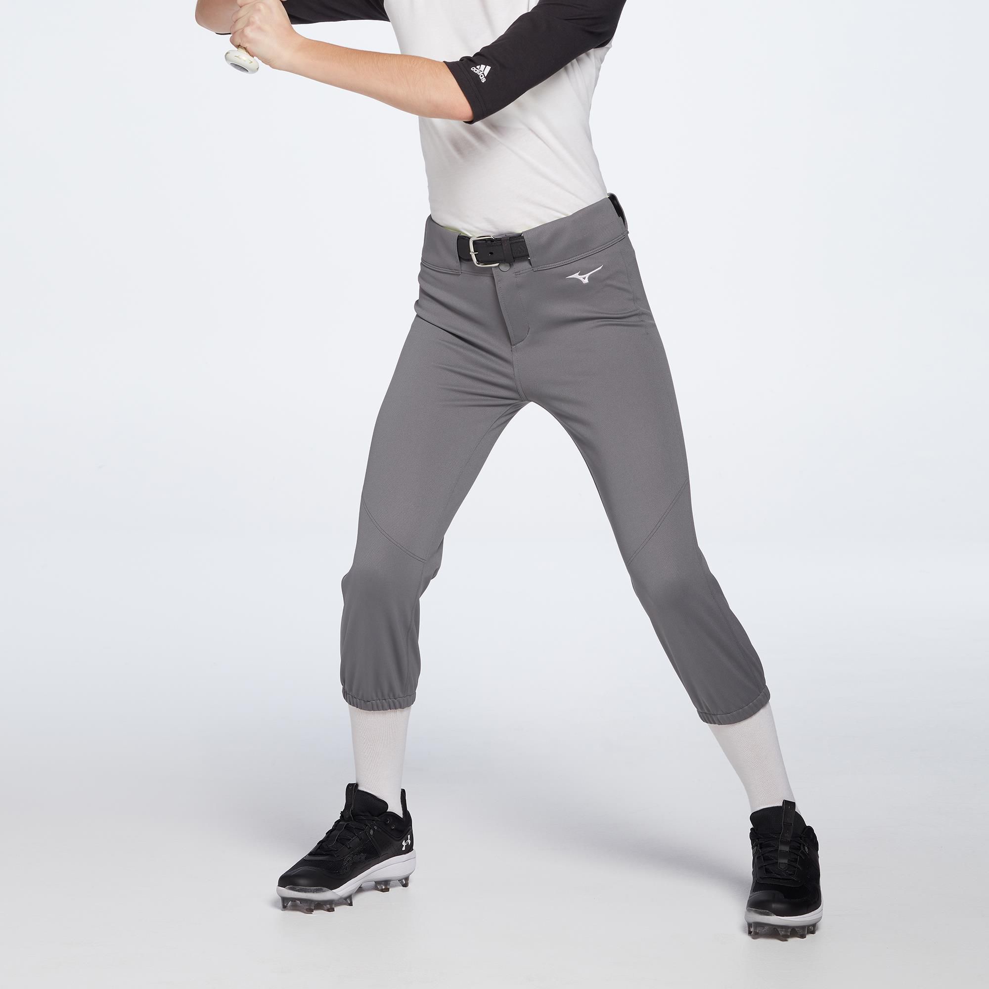 Mizuno Girls' Belted Stretch Softball Pants