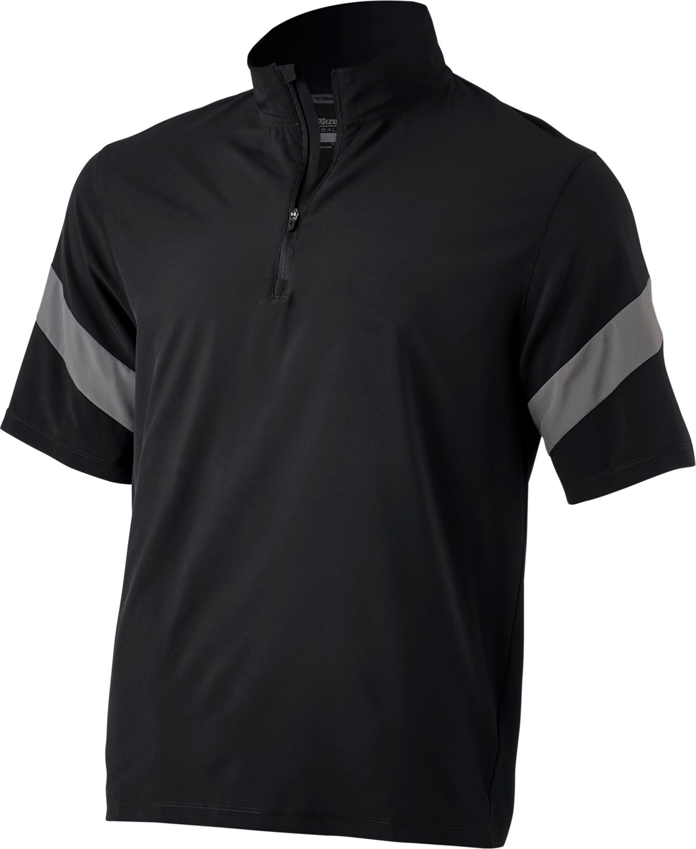 Mizuno Men s Hitting Jacket 1 4 Zip Short Sleeve Pullover Dick s Sporting Goods