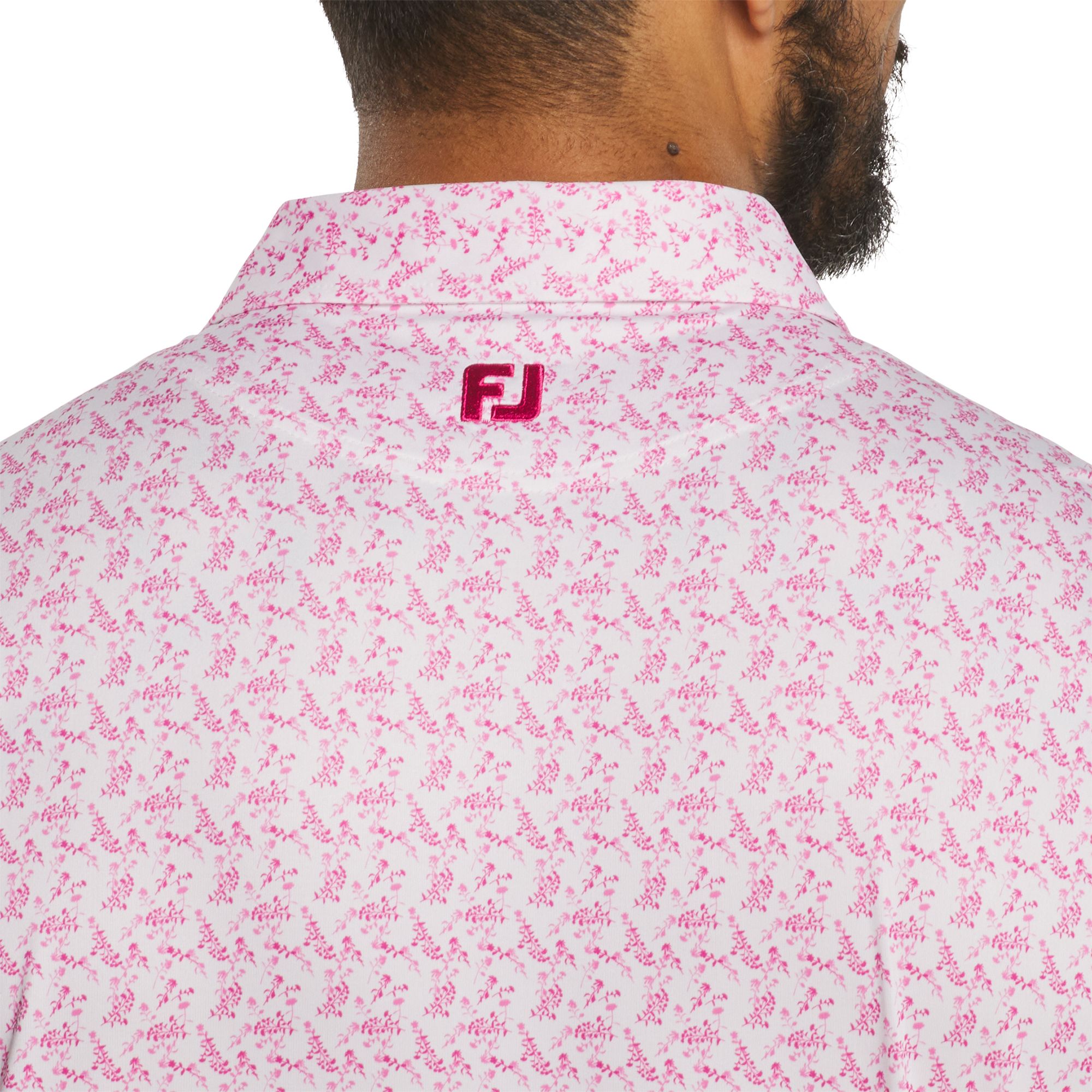 FootJoy Men's Vintage Floral Lisle Golf Polo product image