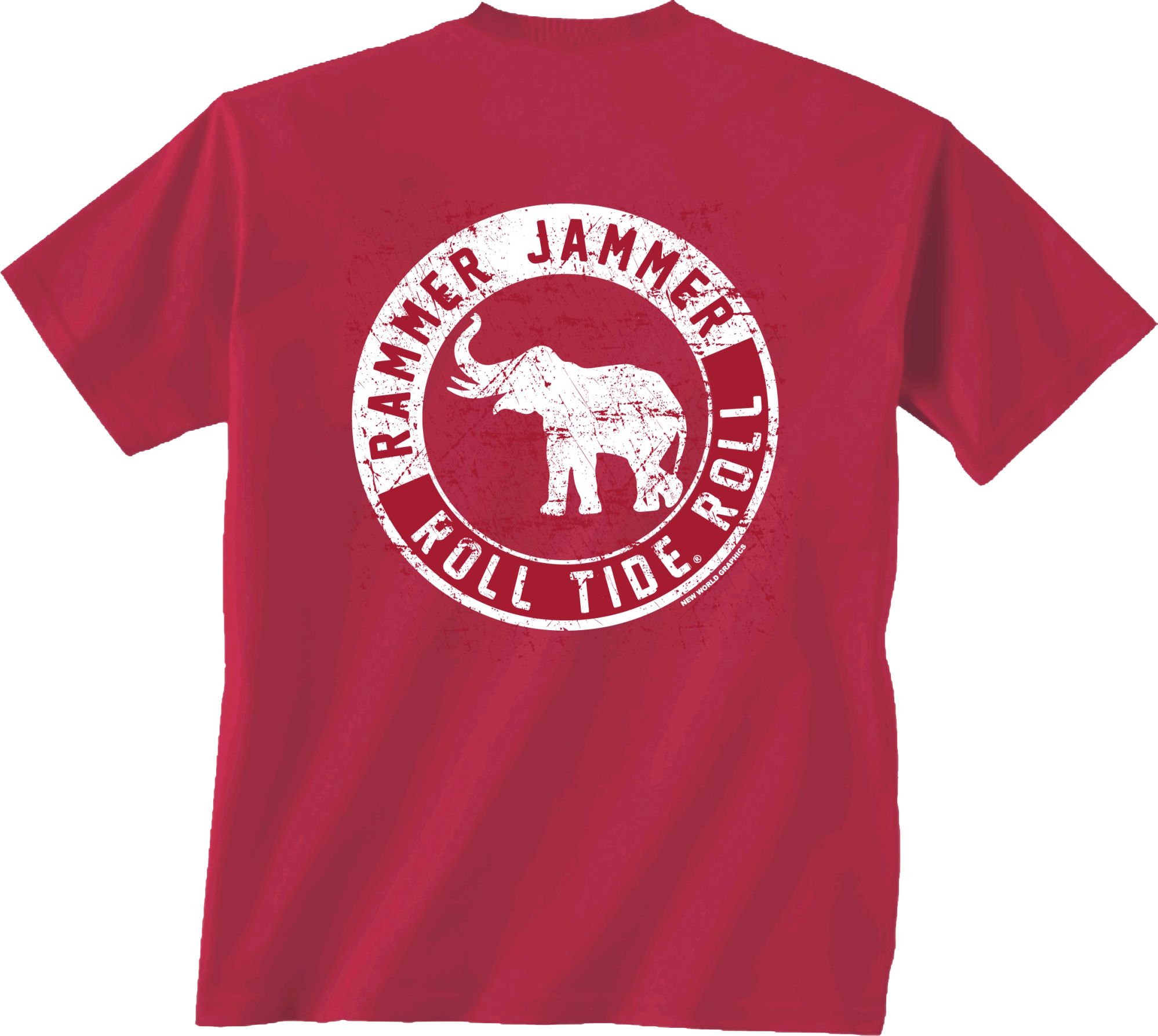 New World Graphics Men's Alabama Crimson Tide Crimson Silhouette T-Shirt product image