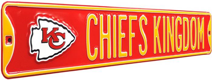 Authentic Street Signs Kansas City Chiefs 'Kingdom' Street Sign
