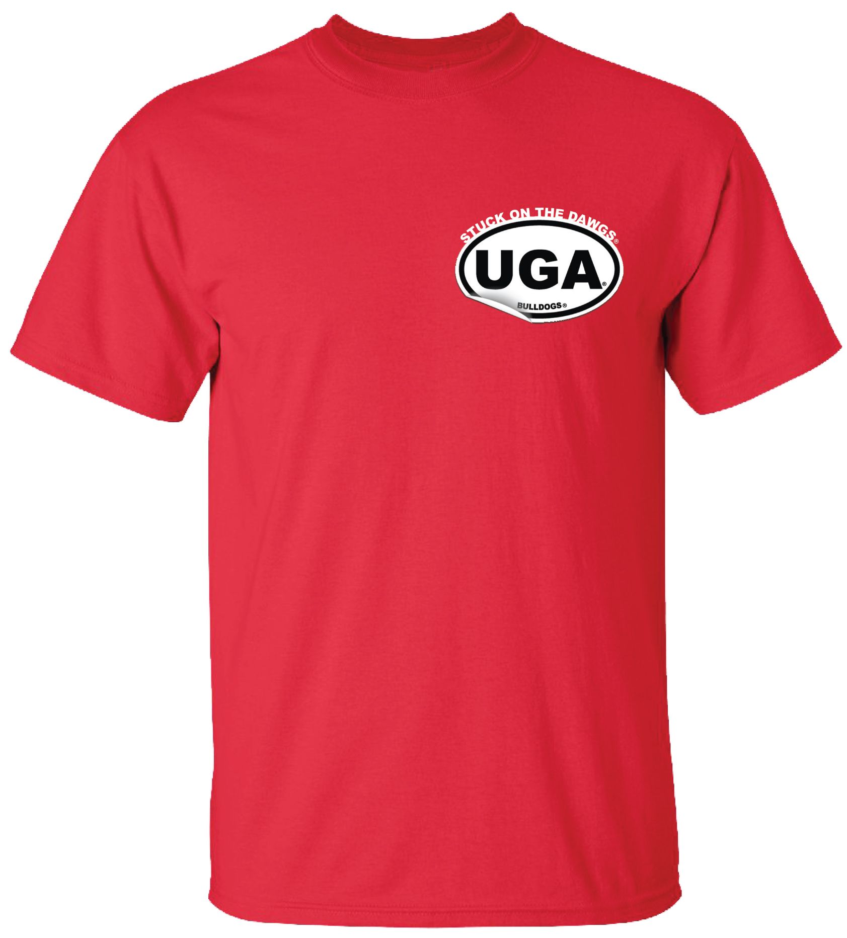 New World Graphics Men's Georgia Bulldogs Red Stickers T-Shirt product image