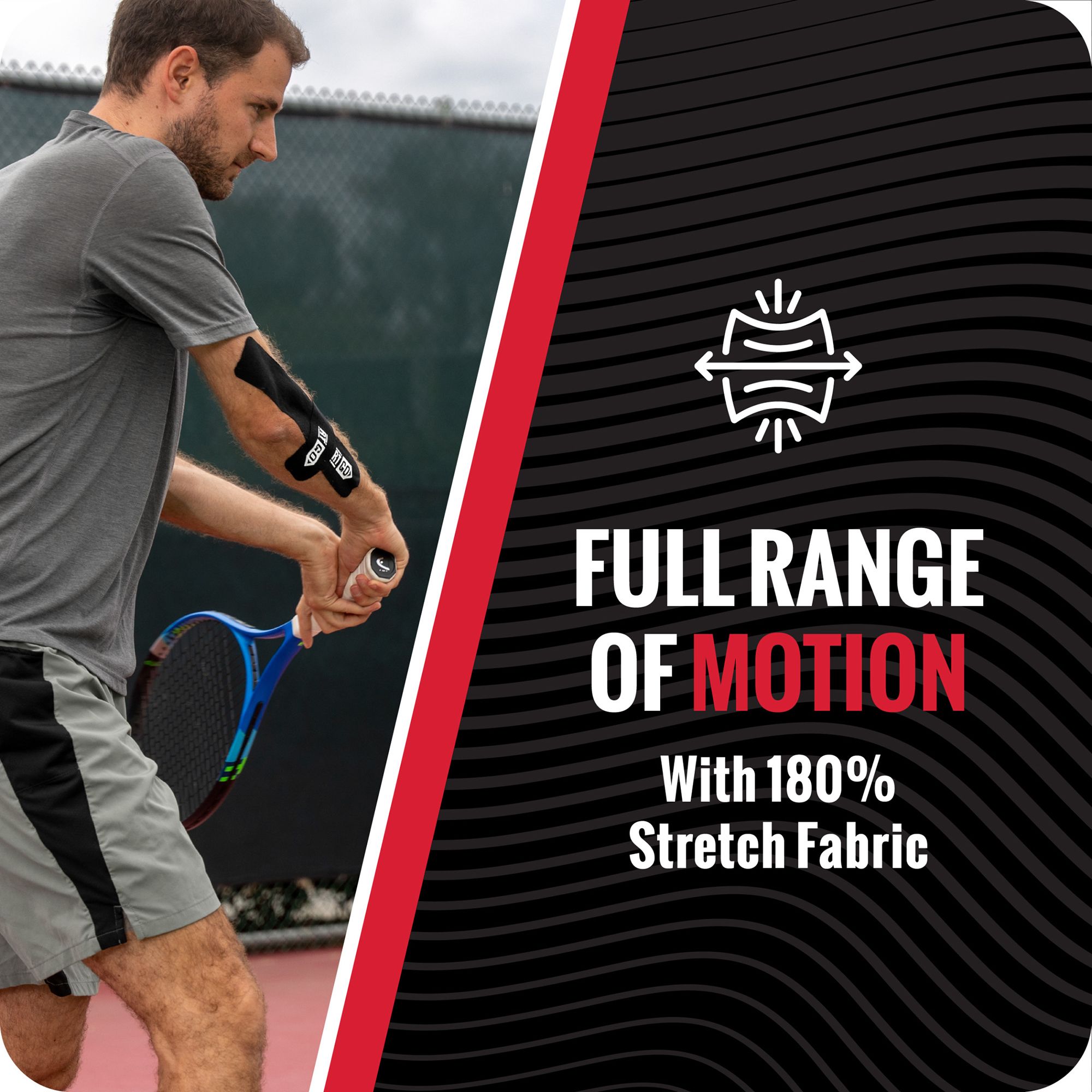 RockTape GO Extra-Sticky Pre-Cut Kinesiology Tape product image