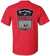 New World Graphics Men's Georgia Bulldogs Red Shield T-Shirt product image
