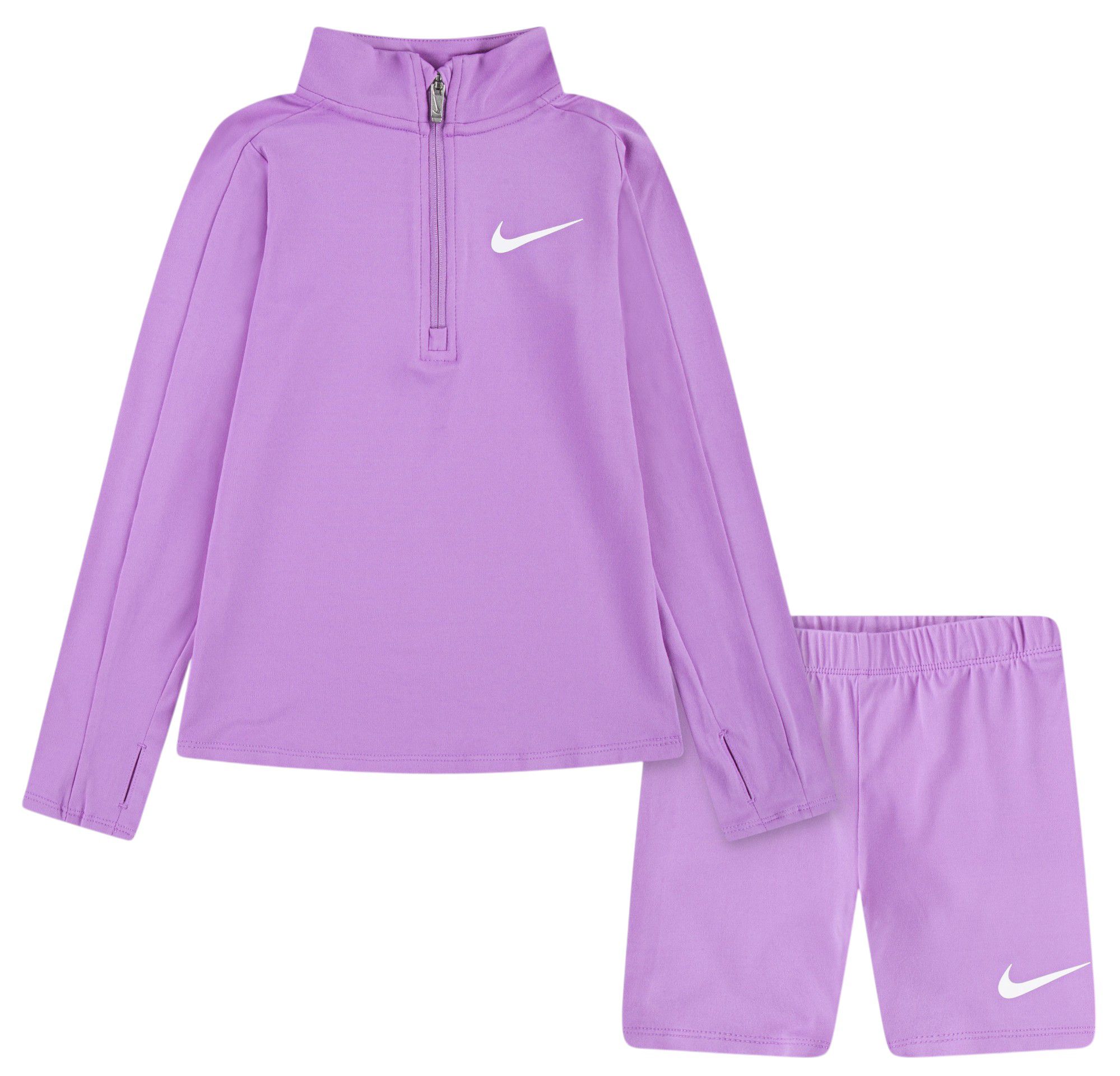 Nike Little Girls' One 1/4-Zip Jacket and Shorts Set product image