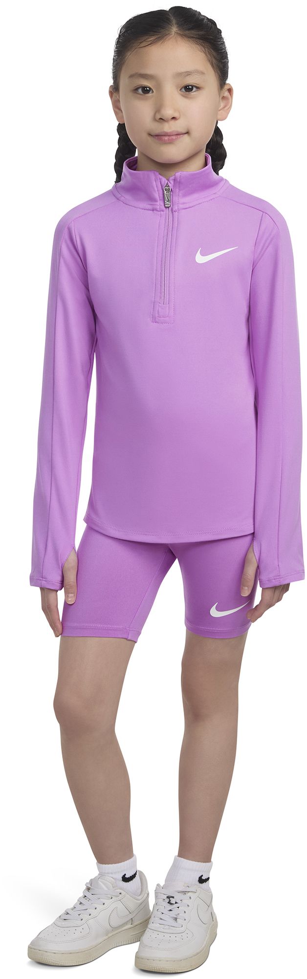 Nike Little Girls' One 1/4-Zip Jacket and Shorts Set product image