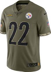 Nike Men's Pittsburgh Steelers Najee Harris #22 Salute to Service Olive Limited Jersey product image
