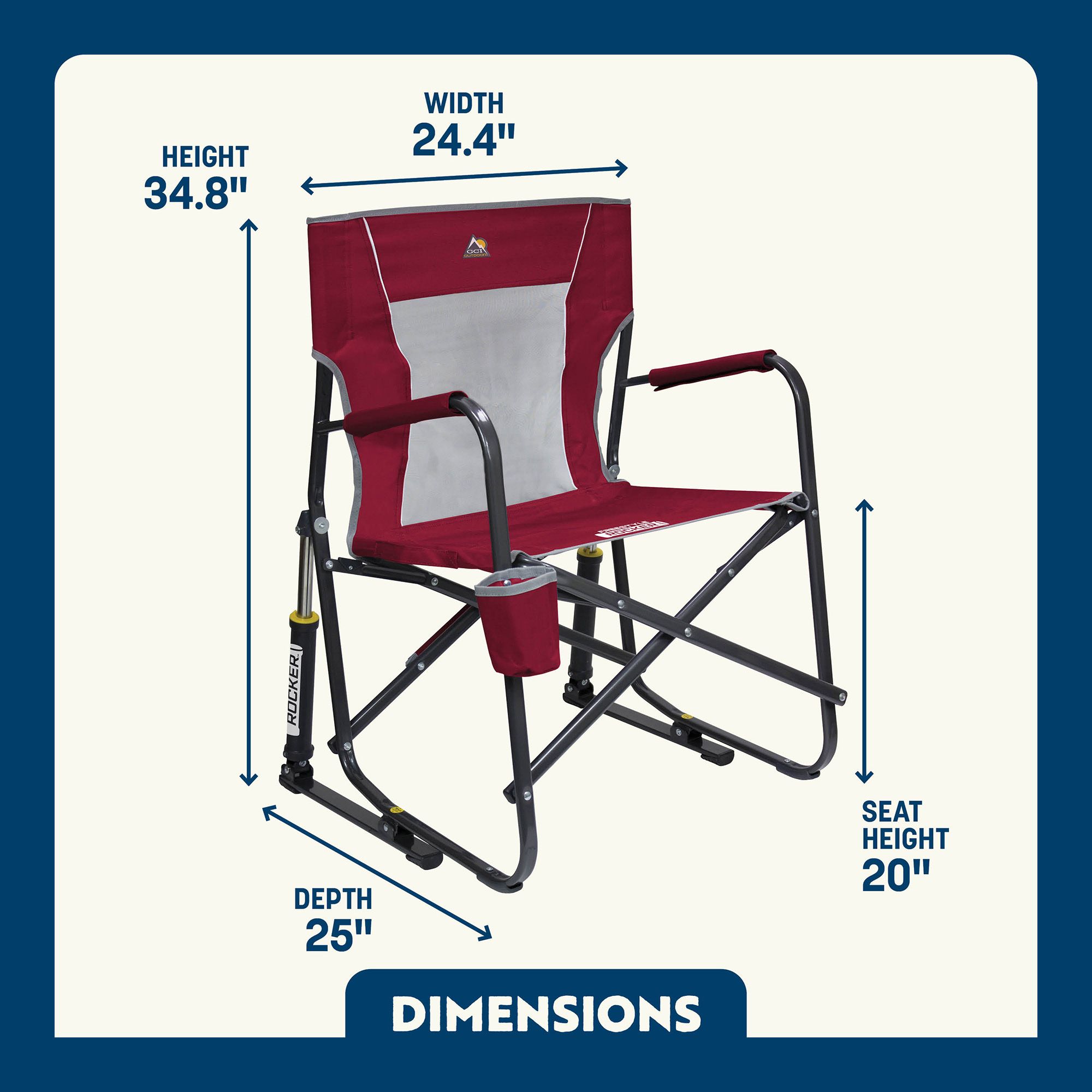 GCI Outdoor Freestyle Rocker Mesh Chair product image