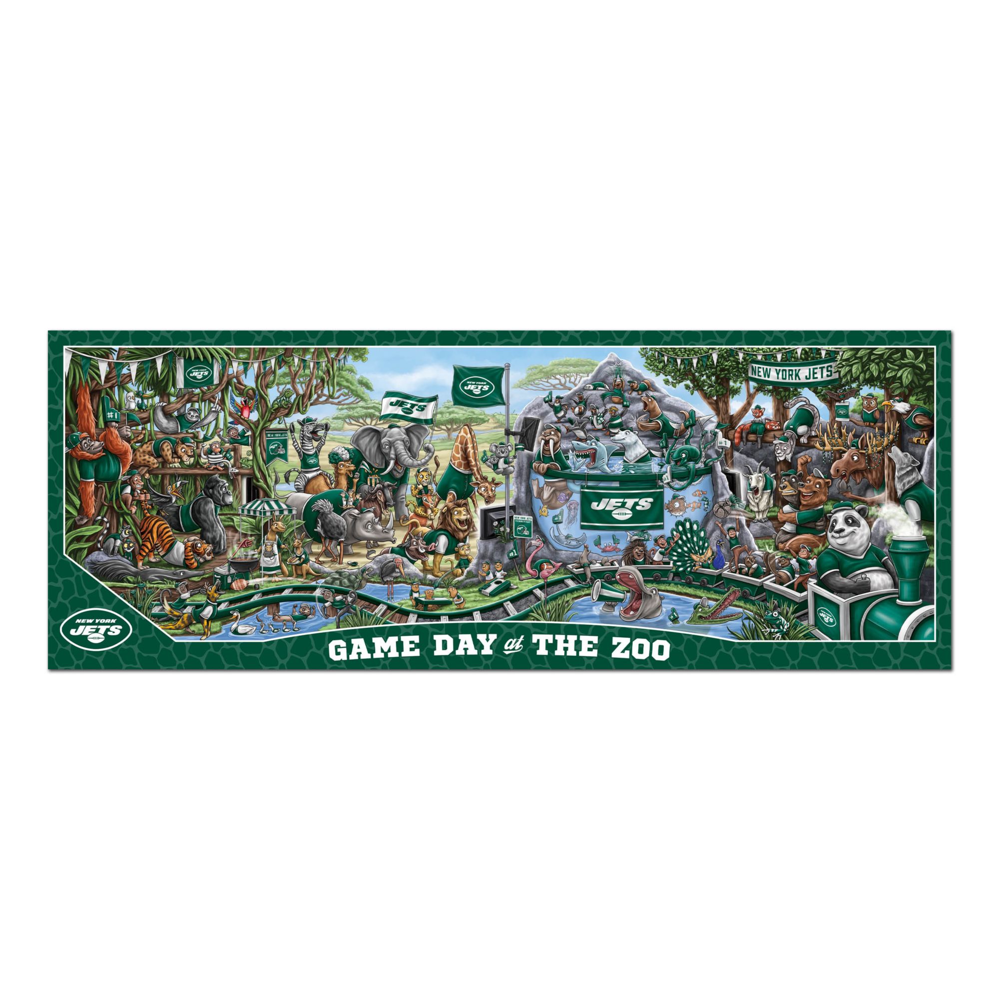 YouTheFan New York Jets Game Day Zoo Puzzle product image