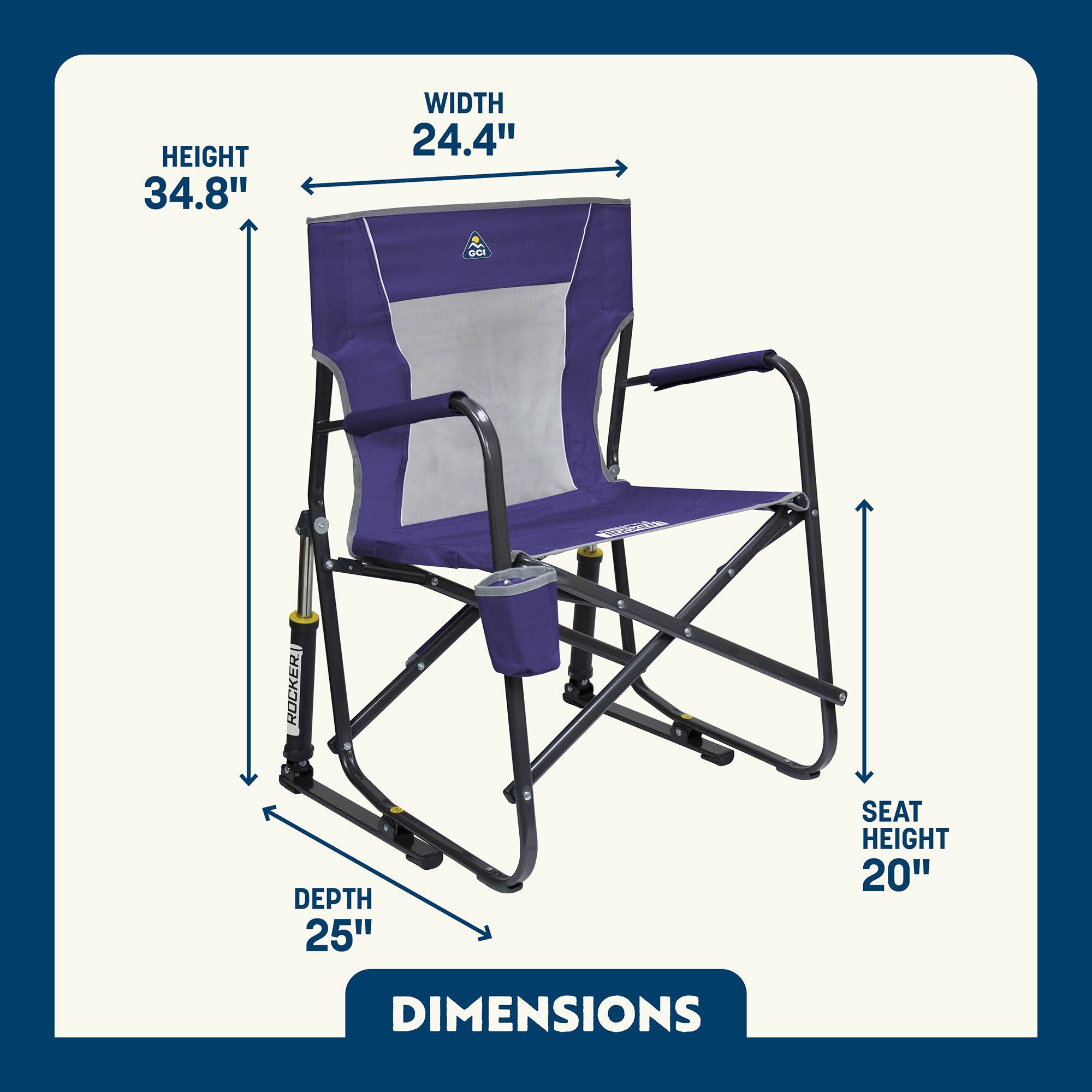 GCI Outdoor Freestyle Rocker Mesh Chair product image