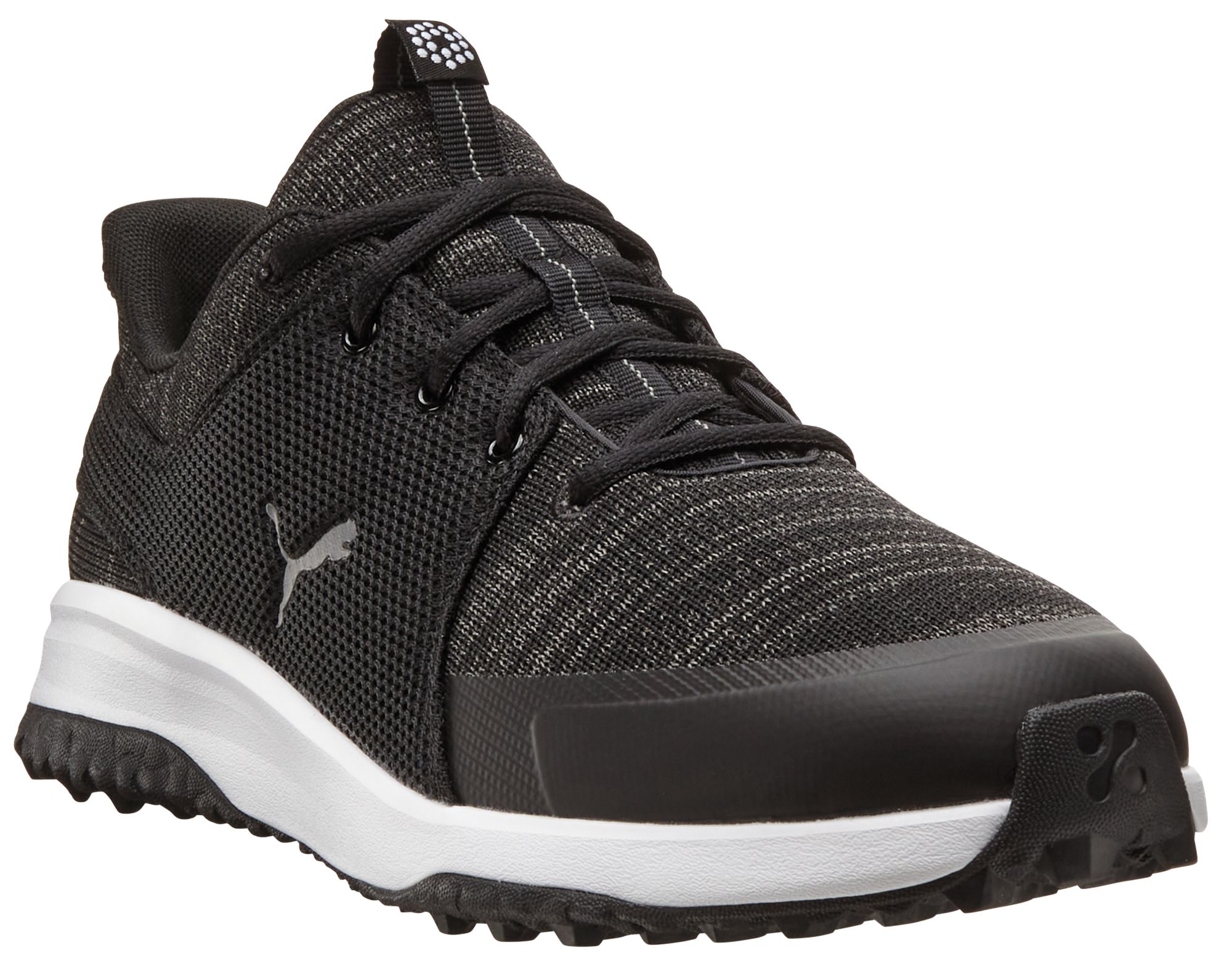 puma men black fusion running shoes