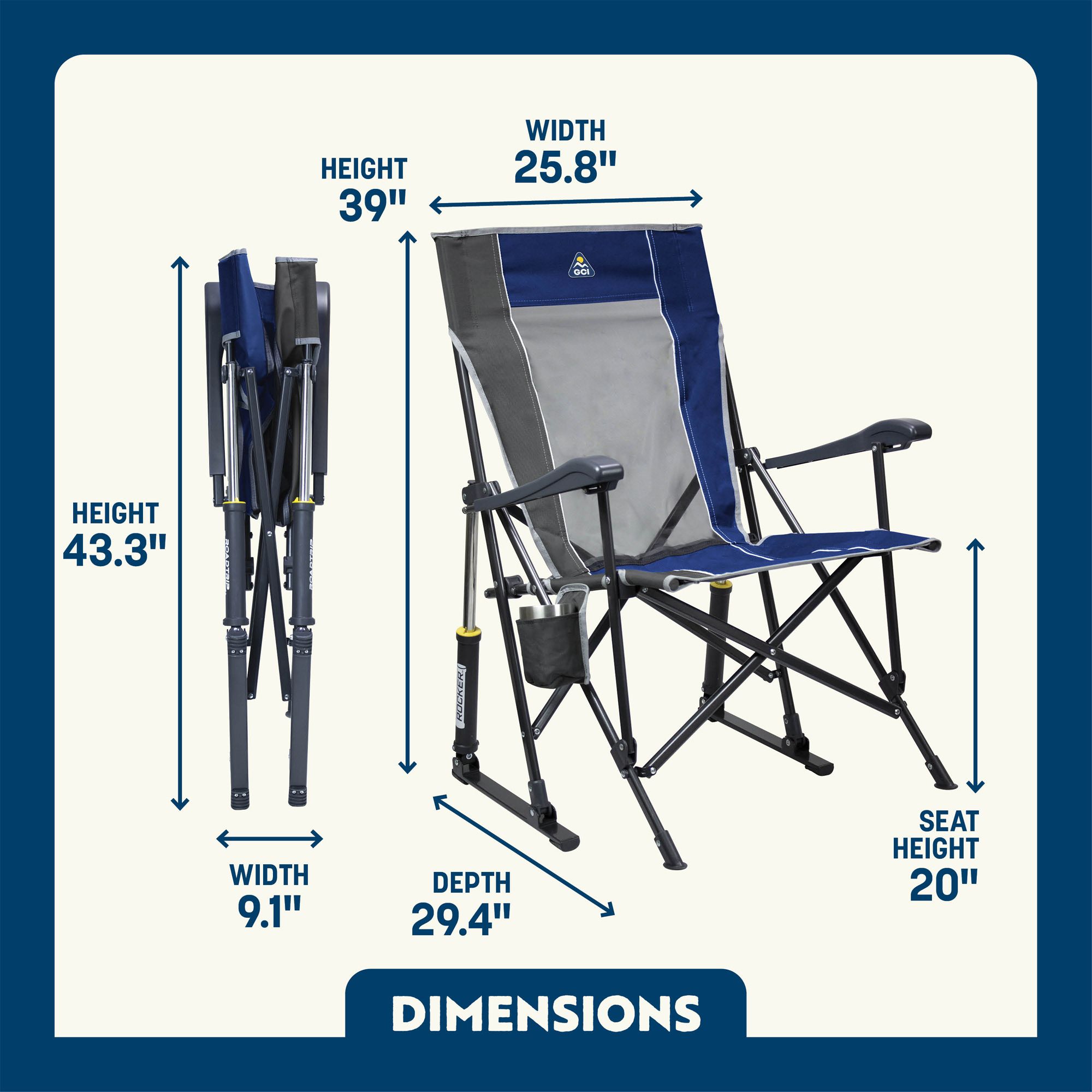 GCI Outdoor RoadTrip Rocker Chair product image