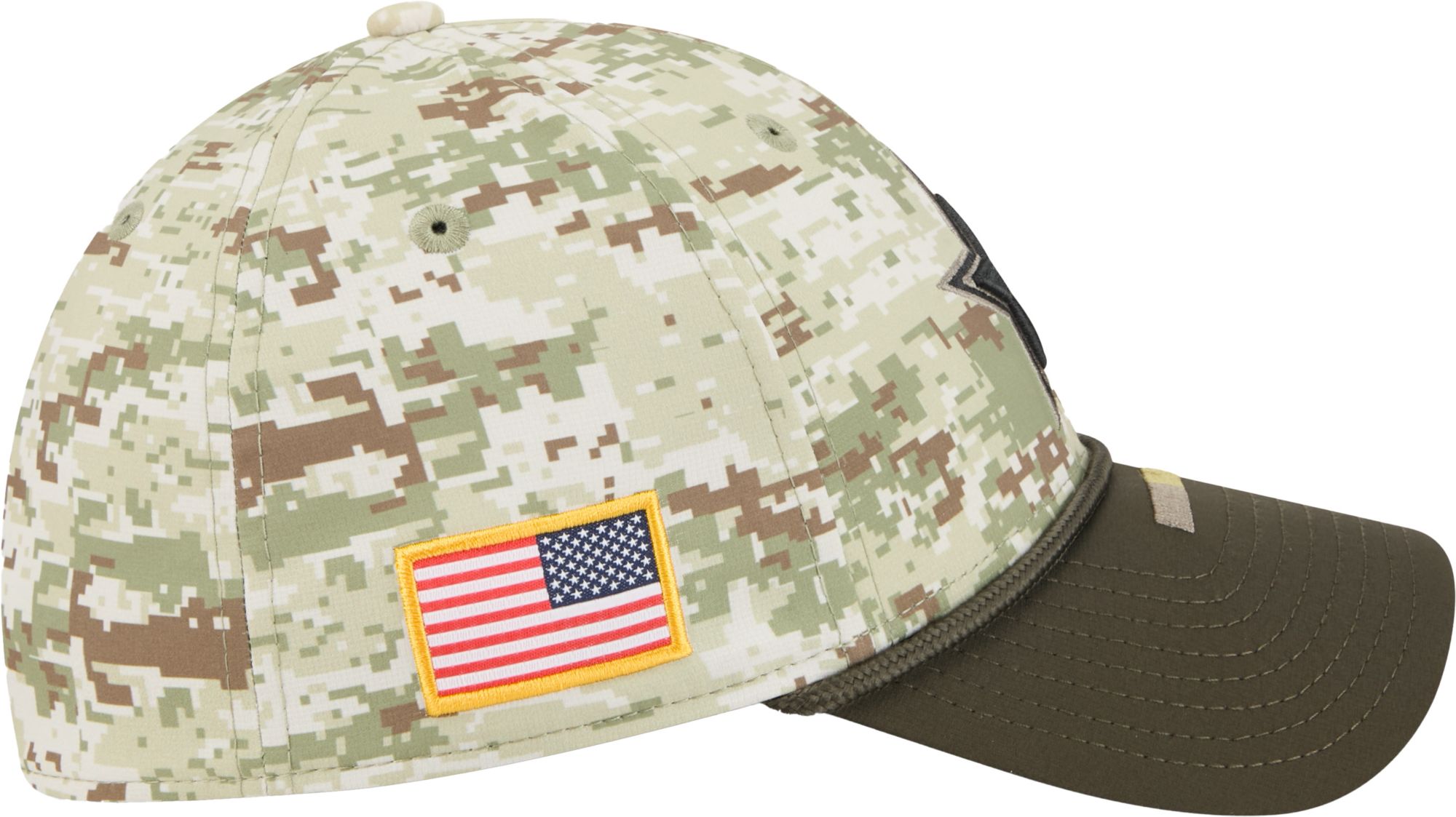 New Era Adult Dallas Cowboys Camo Salute To Service 2025 39Thirty Stretch Fit Hat product image
