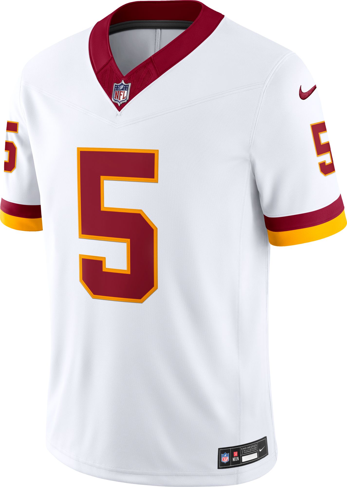 Nike Men's Washington Commanders Jayden Daniels #5 Road White Limited Jersey product image