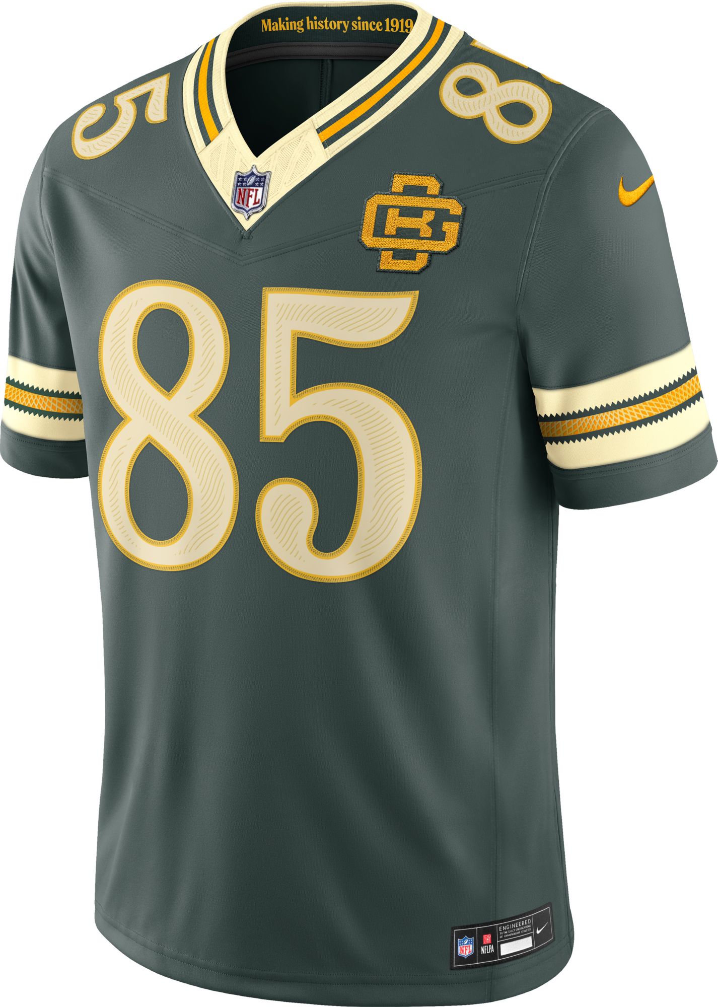 Nike Men's Green Bay Packers Tucker Kraft NFL Rivalries Stitched Limited Jersey product image