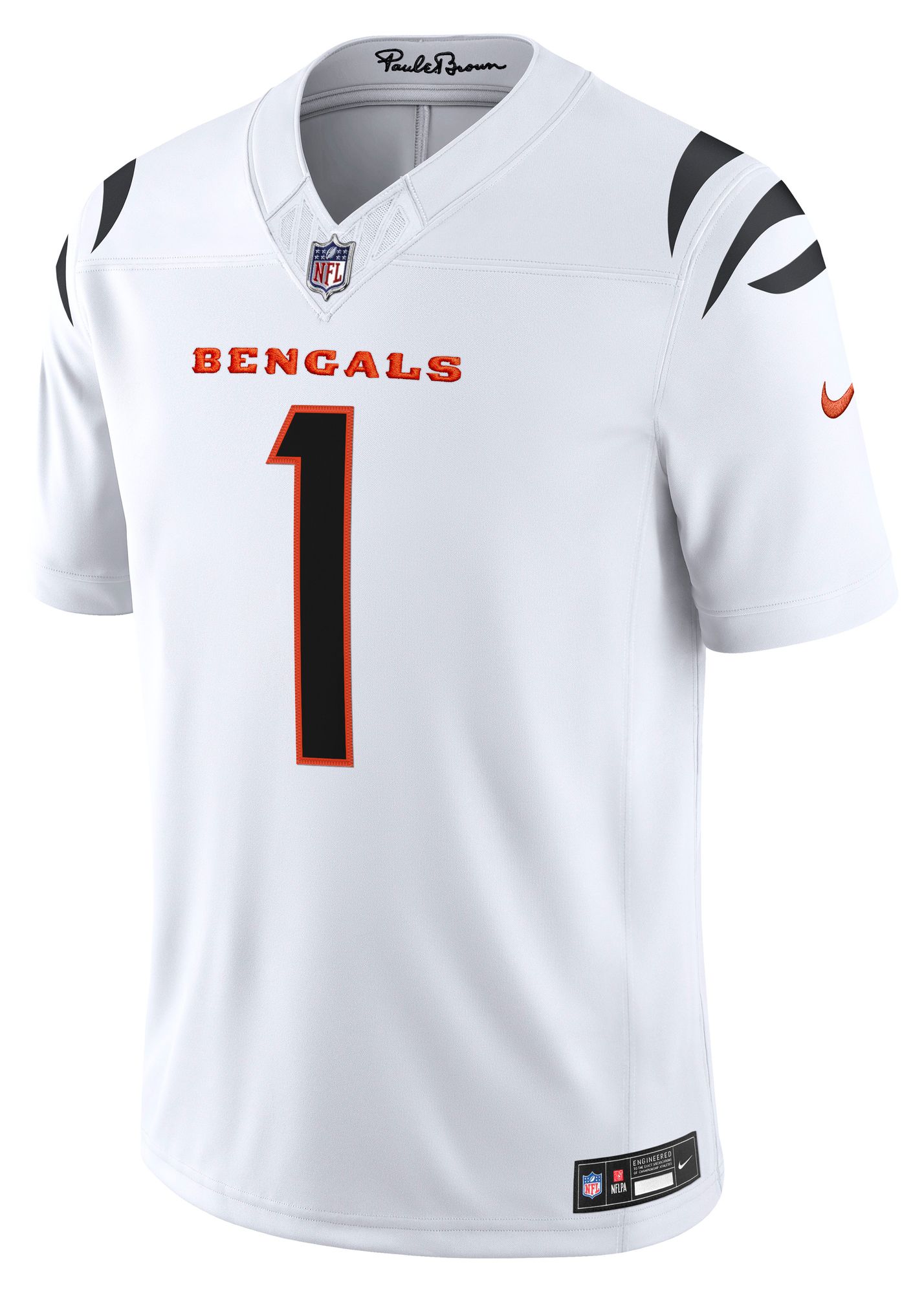 Nike Men's Cincinnati Bengals Ja'Marr Chase #1 White Road Limited