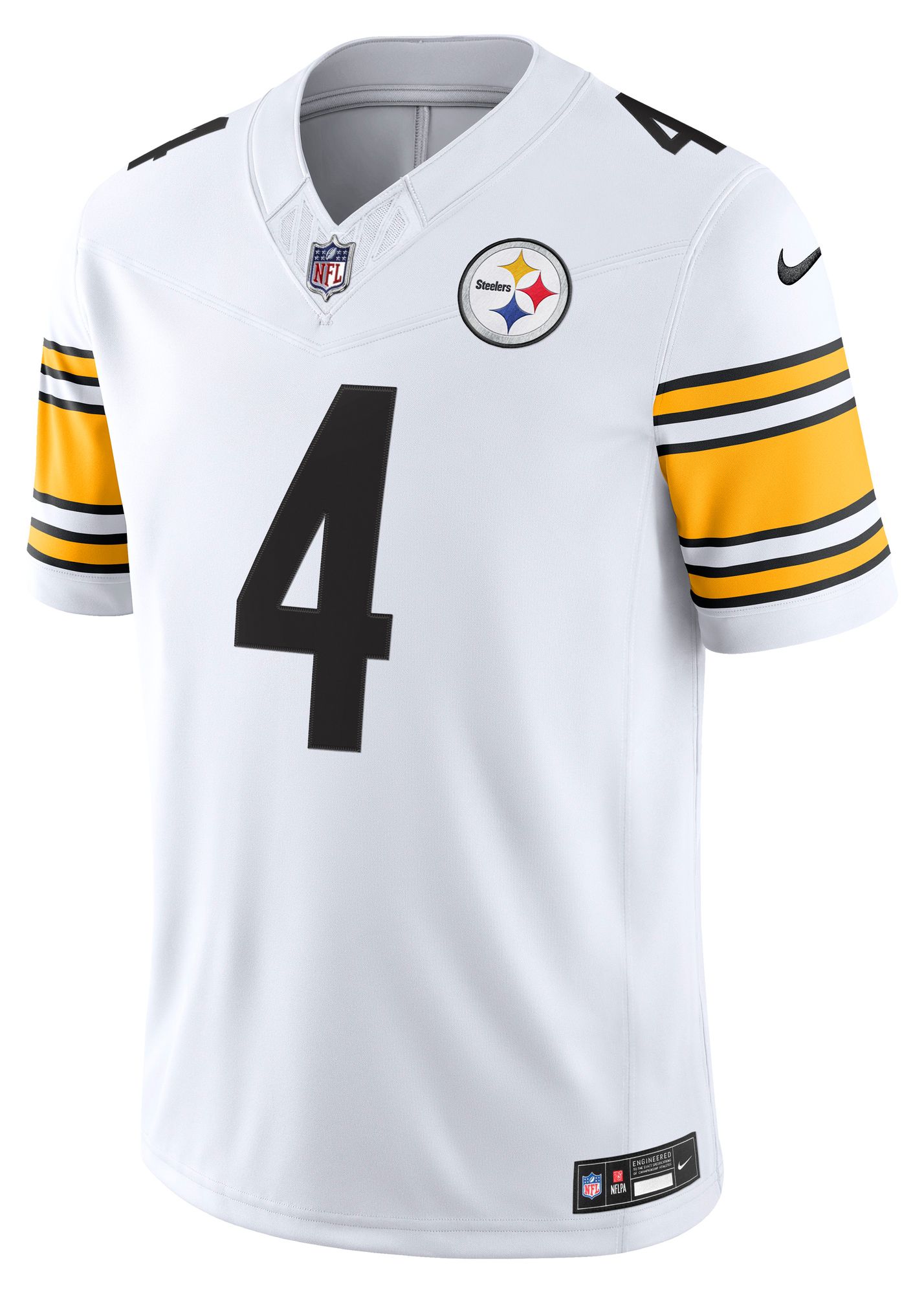 Nike Men's Pittsburgh Steelers D.K. Metcalf #4 White Road Limited