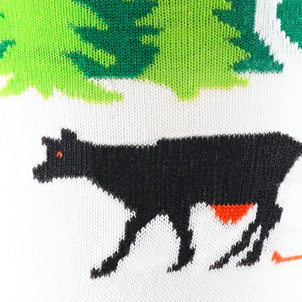 Darn Tough Kids' Pow Cow Over-the-Calf Midweight Ski & Snowboard Socks product image