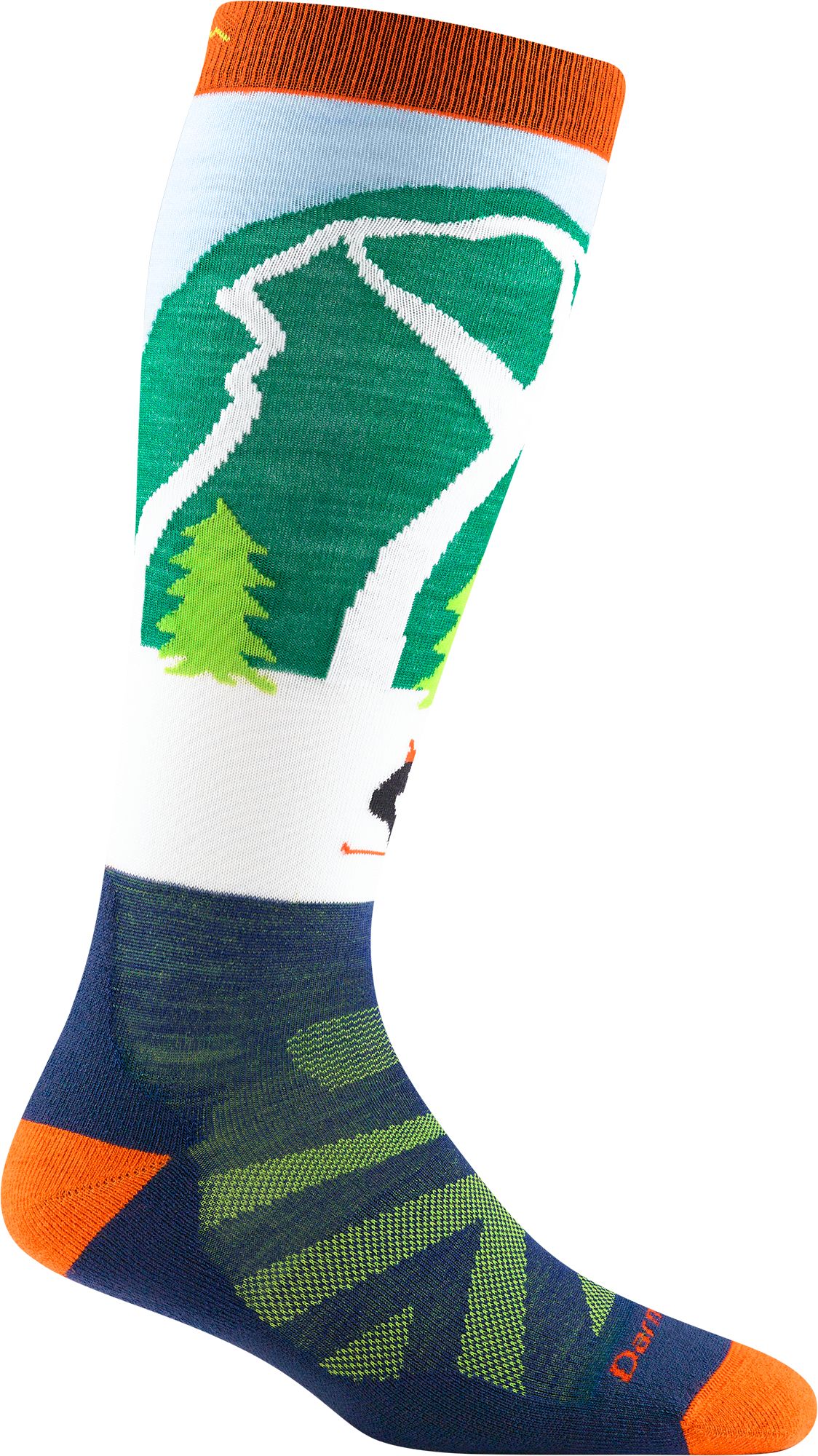 Darn Tough Kids' Pow Cow Over-the-Calf Midweight Ski & Snowboard Socks product image