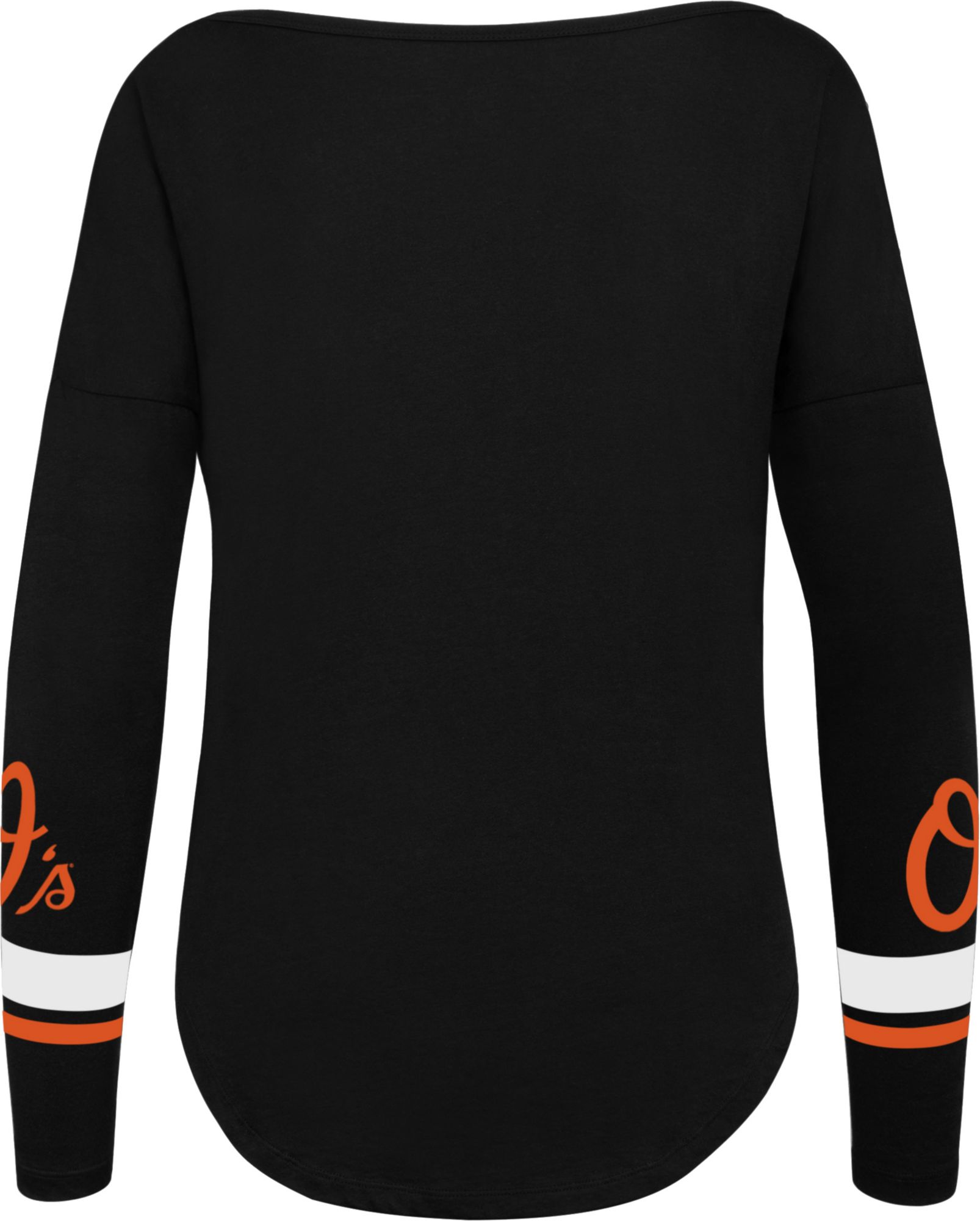 47 Women's Baltimore Orioles Black Long Sleeve T-Shirt product image