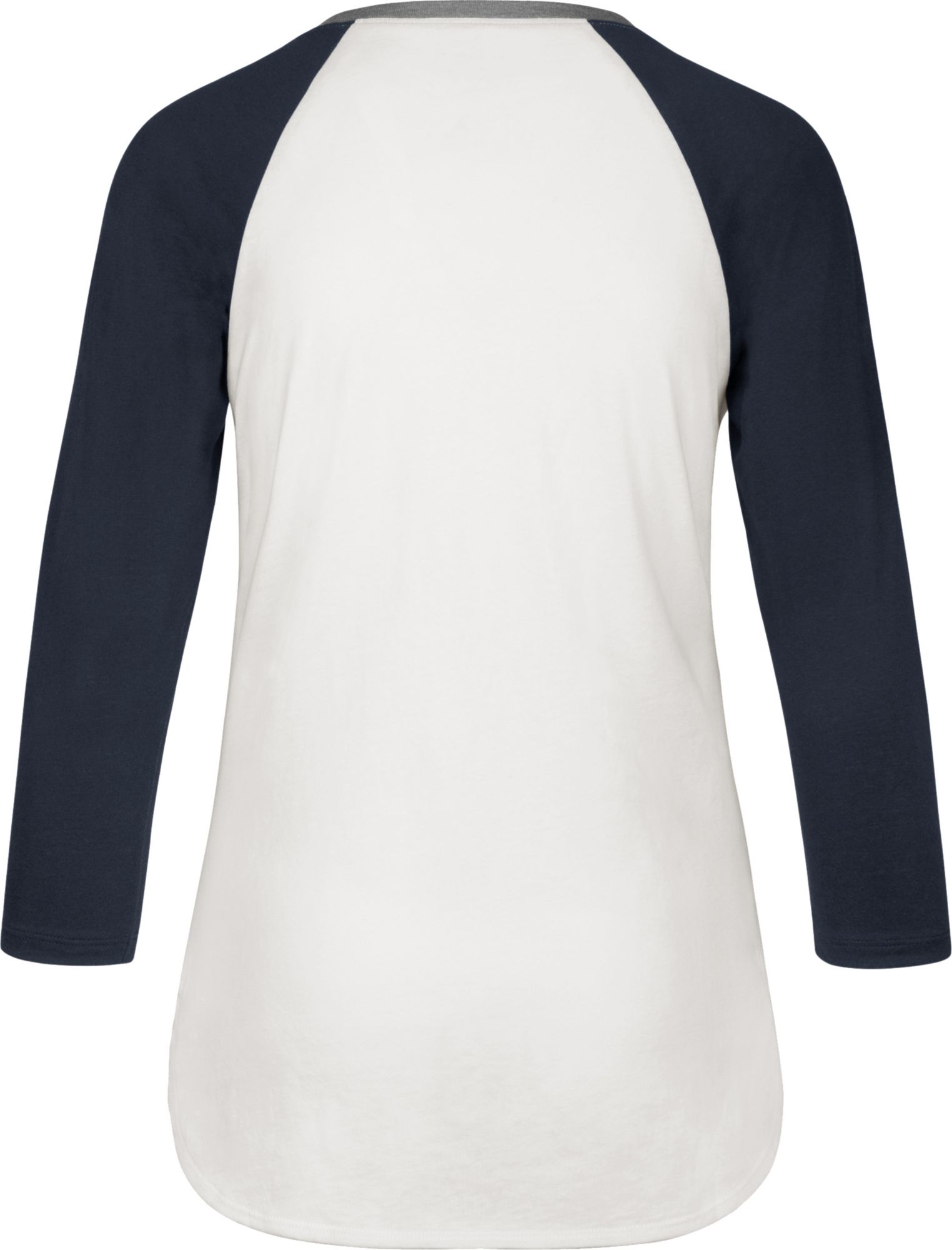 ‘47 Women's New York Yankees Blue Splitter Raglan Three-Quarter Sleeve T-Shirt product image