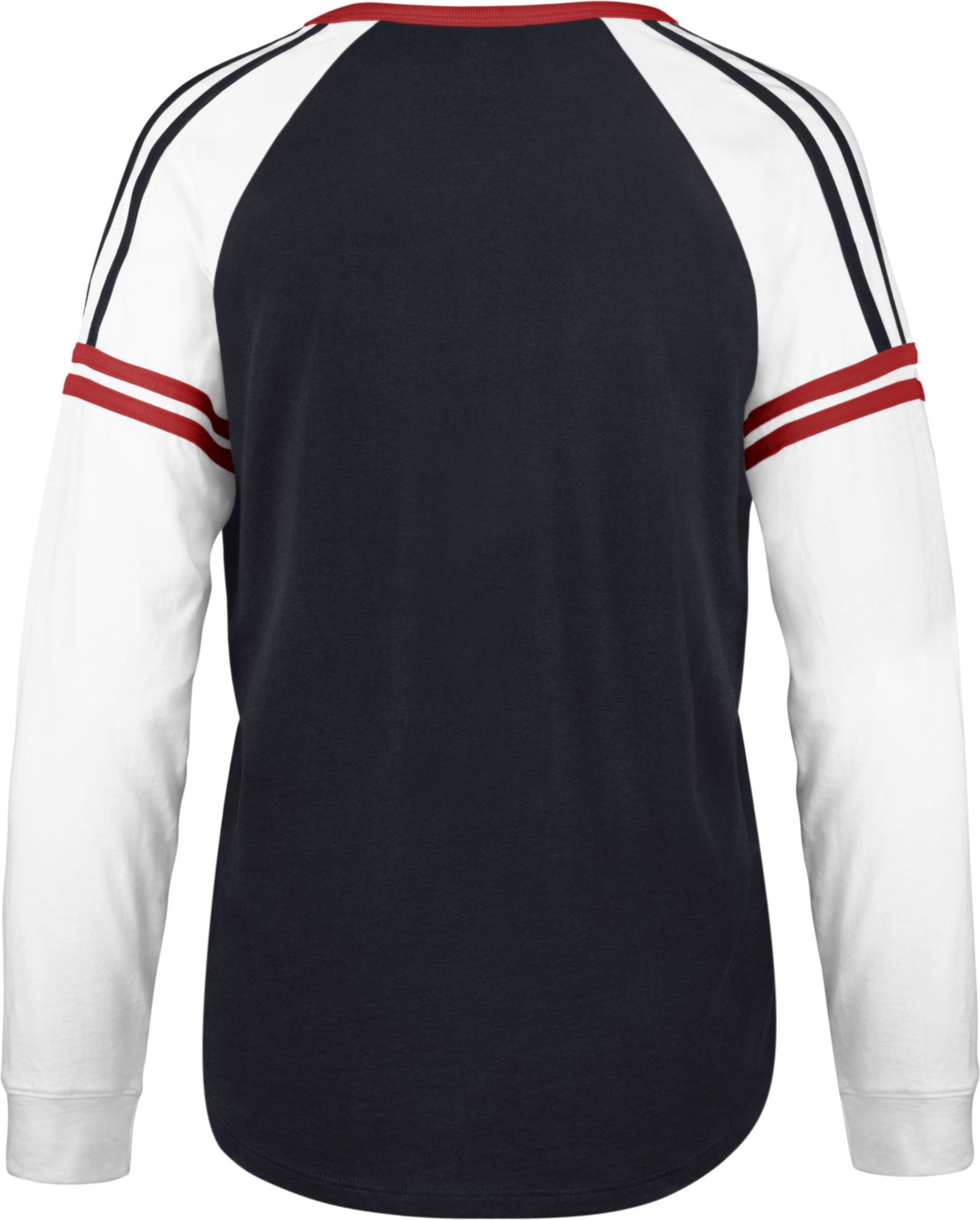 ‘47 Women's Boston Red Sox Navy Prime Long Sleeve V-Neck T-Shirt product image