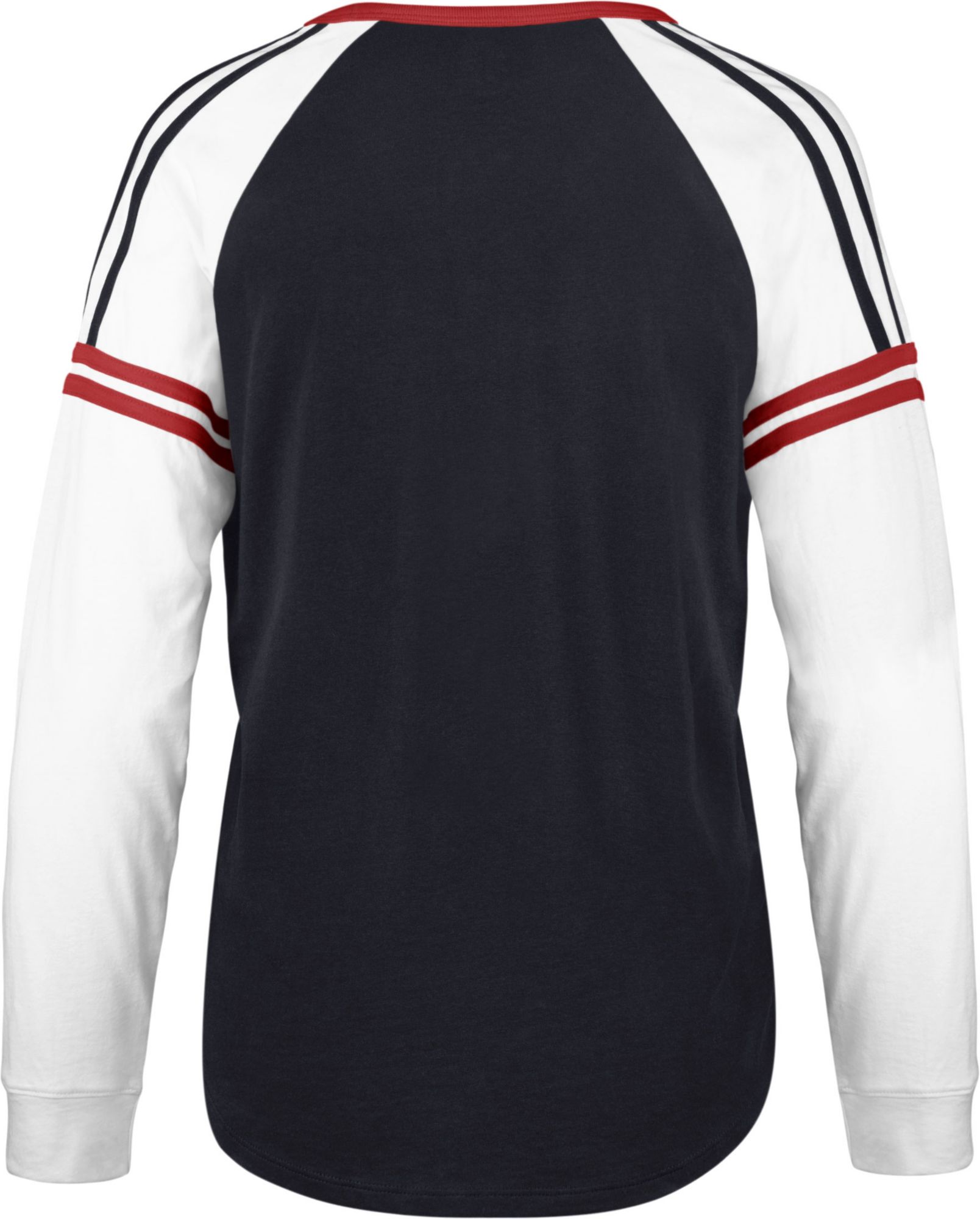 ‘47 Women's Los Angeles Angels Navy Prime Long Sleeve V-Neck T-Shirt product image