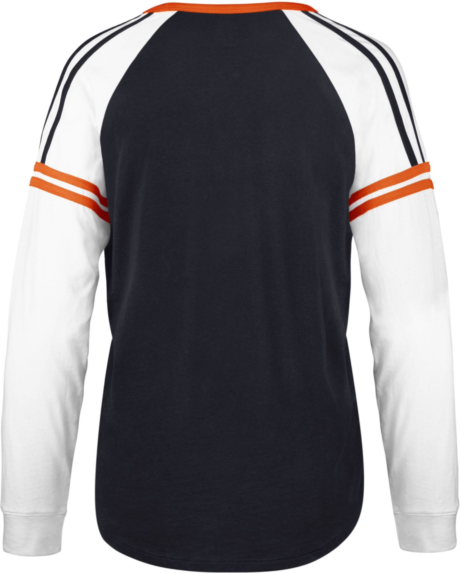 ‘47 Women's Detroit Tigers Navy Prime Long Sleeve V-Neck T-Shirt product image