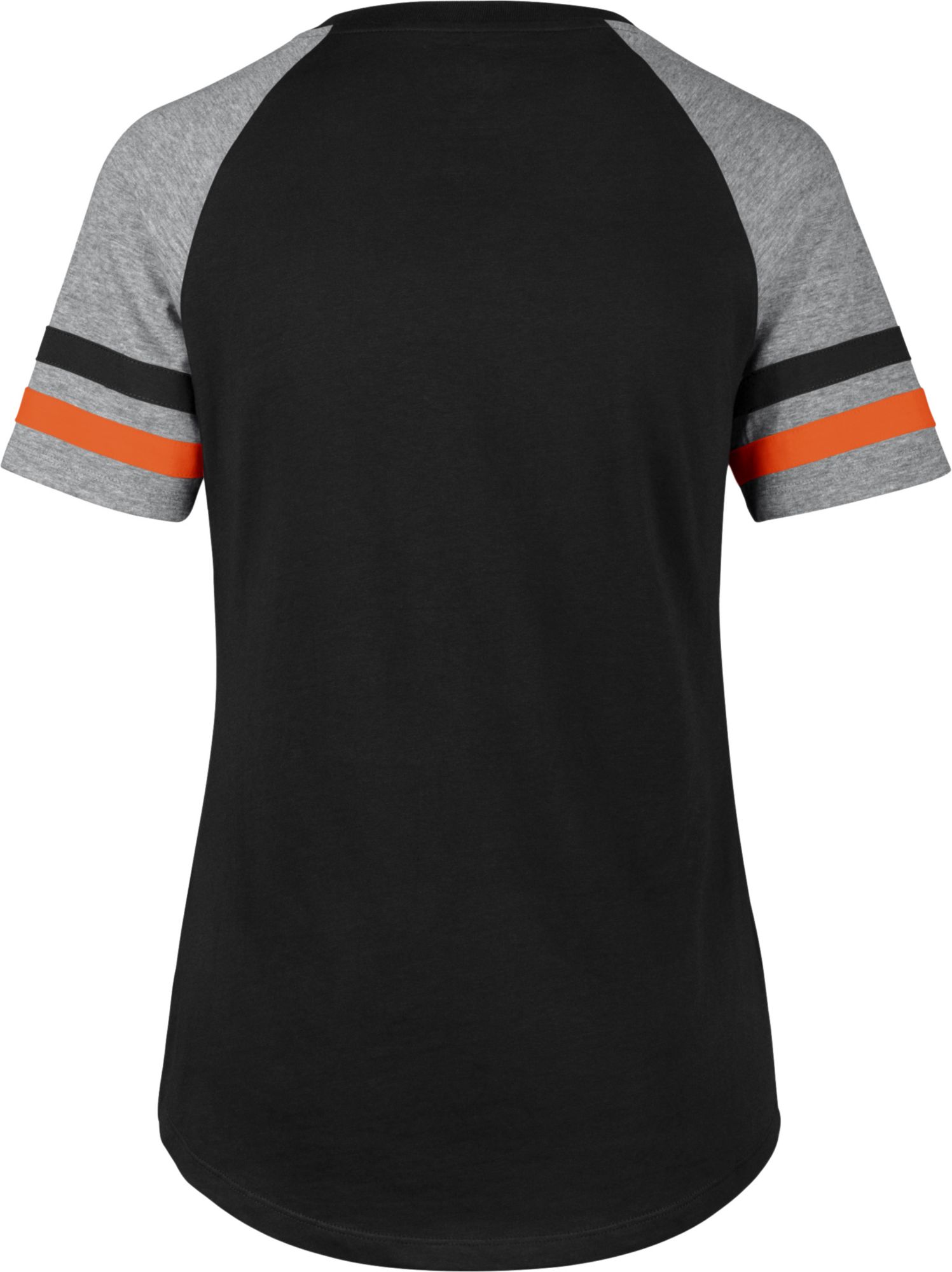 ‘47 Women's Baltimore Orioles Black Pavilion V-Neck T-Shirt product image