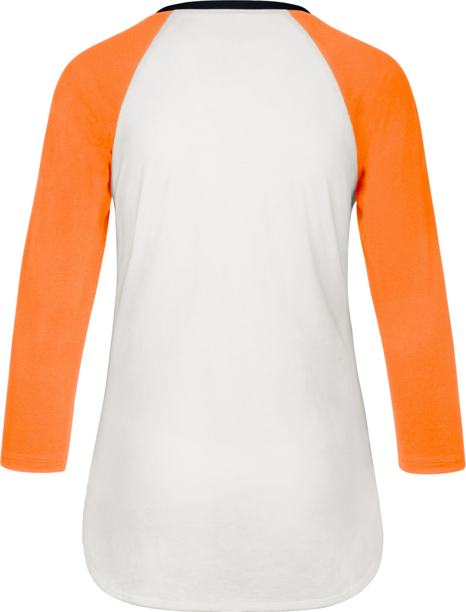 '47 Women's Miami Dolphins White Long Sleeve Raglan T-Shirt product image