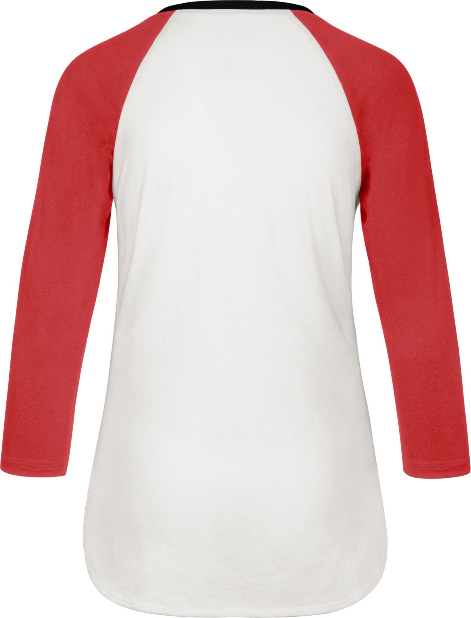 ‘47 Women's Ohio State Buckeyes White Long Sleeve Raglan T-Shirt product image