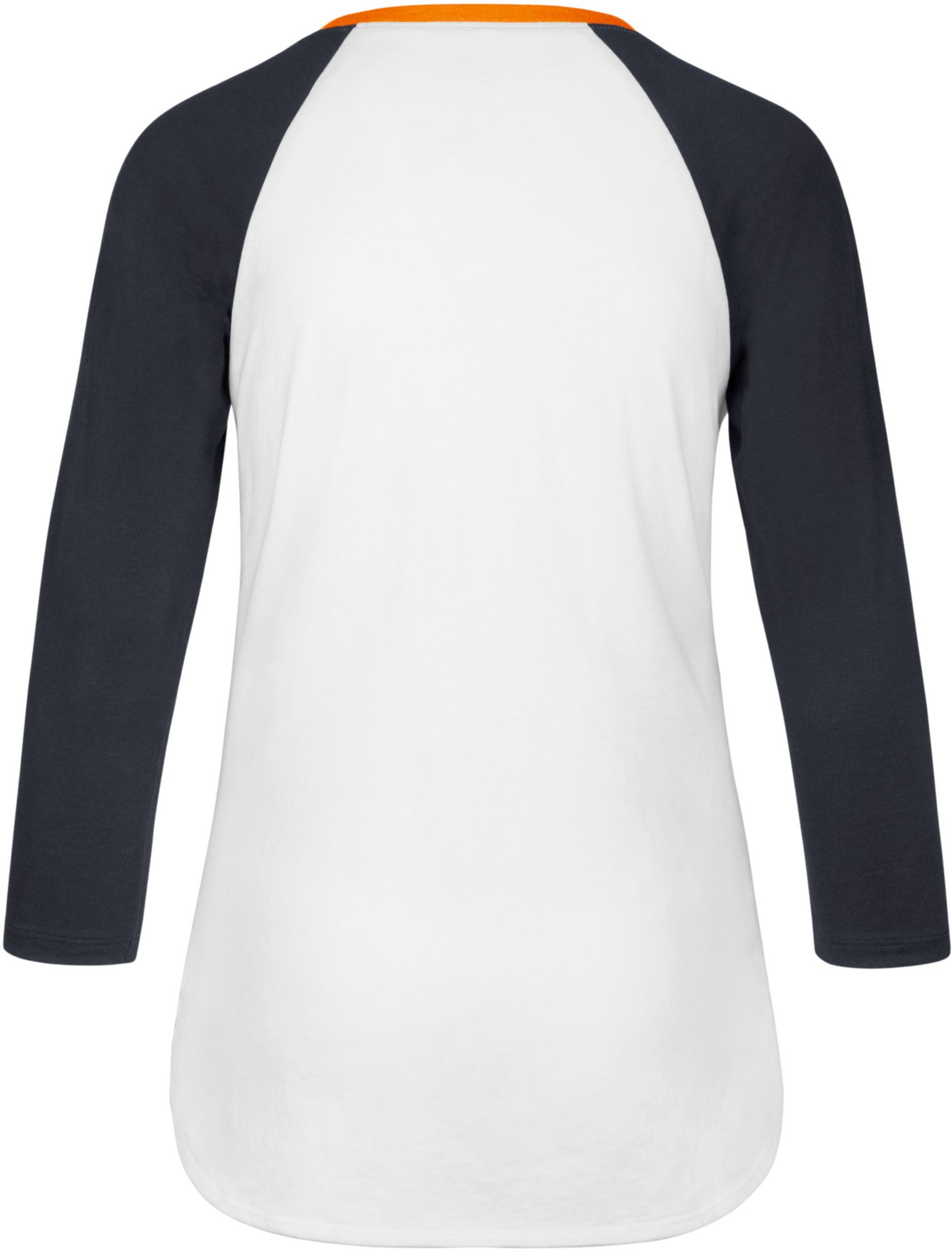 ‘47 Women's Chicago Bears White Wash Raglan Three-Quarter Sleeve T-Shirt product image