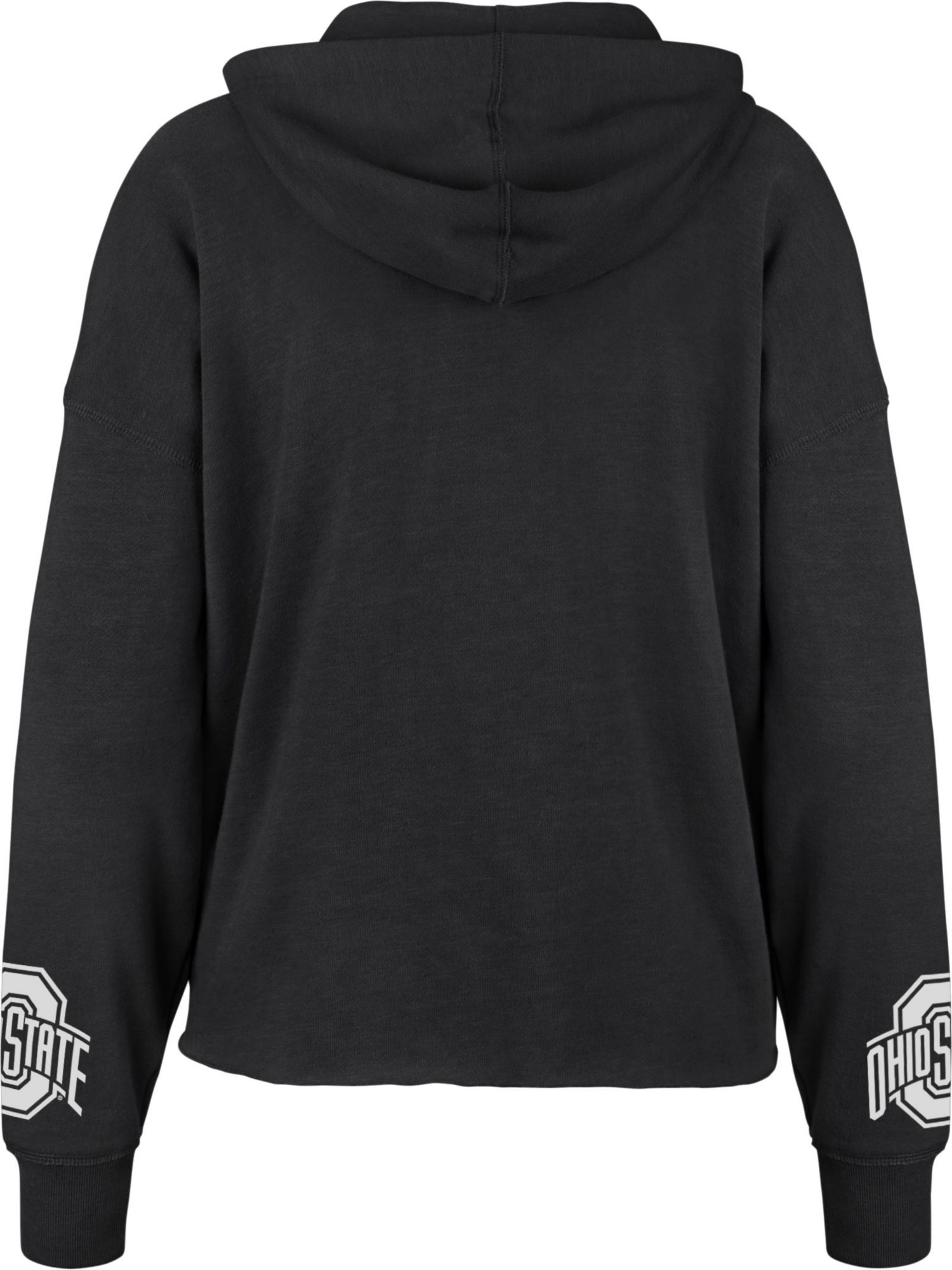 ‘47 Women's Ohio State Buckeyes Black Cropped Pullover Hoodie product image