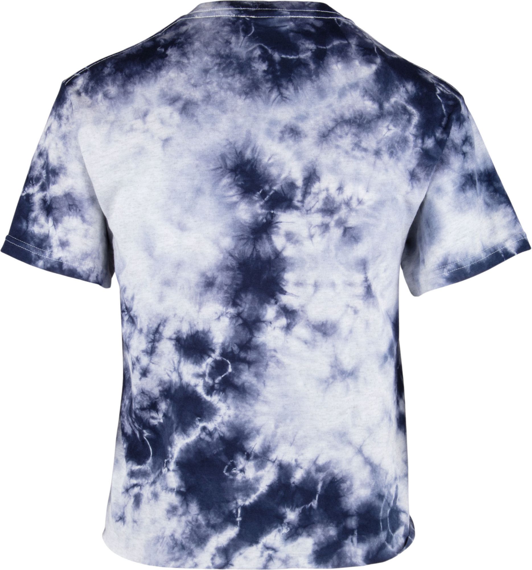 ‘47 Women's Penn State Nittany Lions Blue Cropped Tie-Dye T-Shirt product image