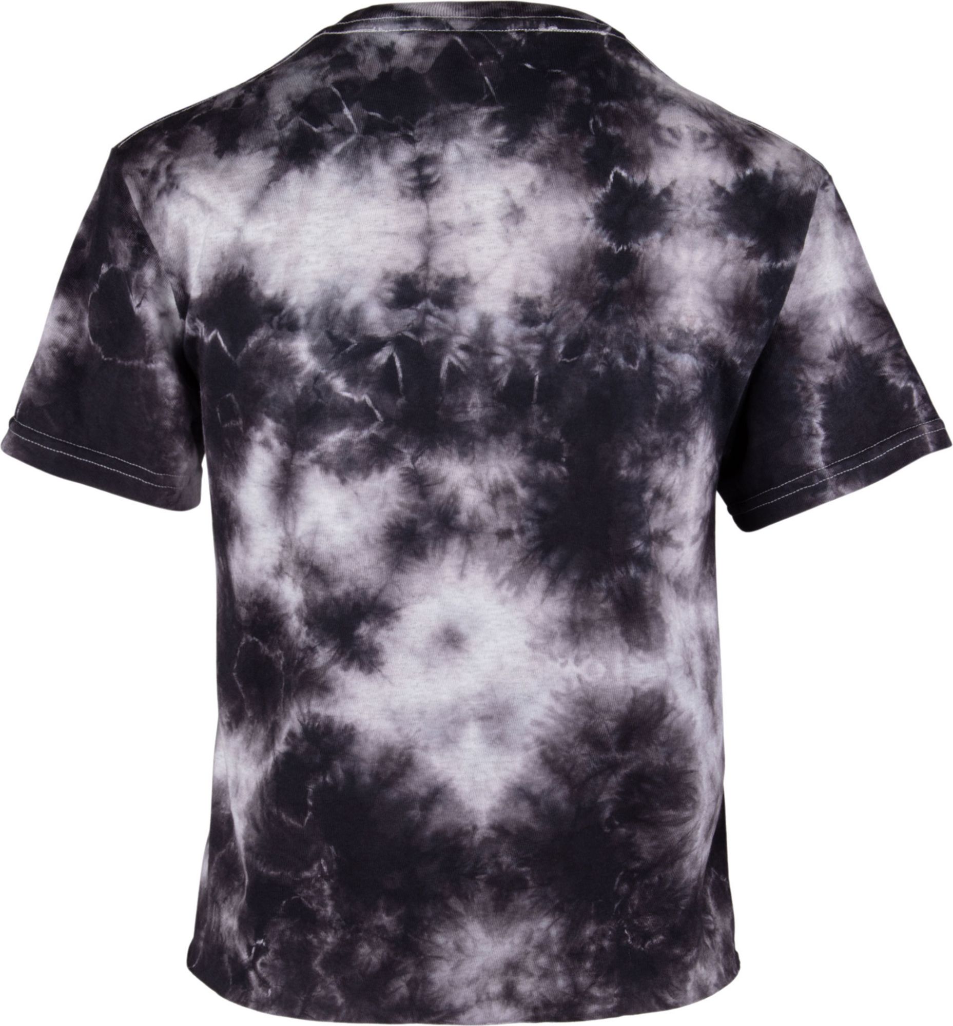 ‘47 Women's Indiana Hoosiers Black Cropped Tie-Dye T-Shirt product image