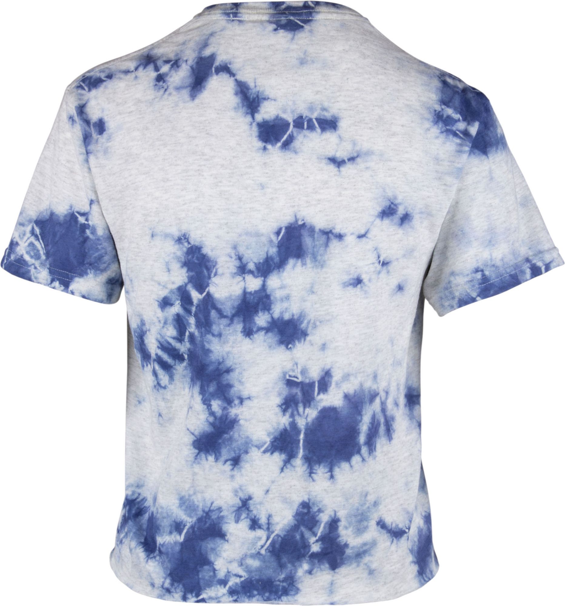 ‘47 Women's Pitt Panthers Blue Cropped Tie-Dye T-Shirt product image