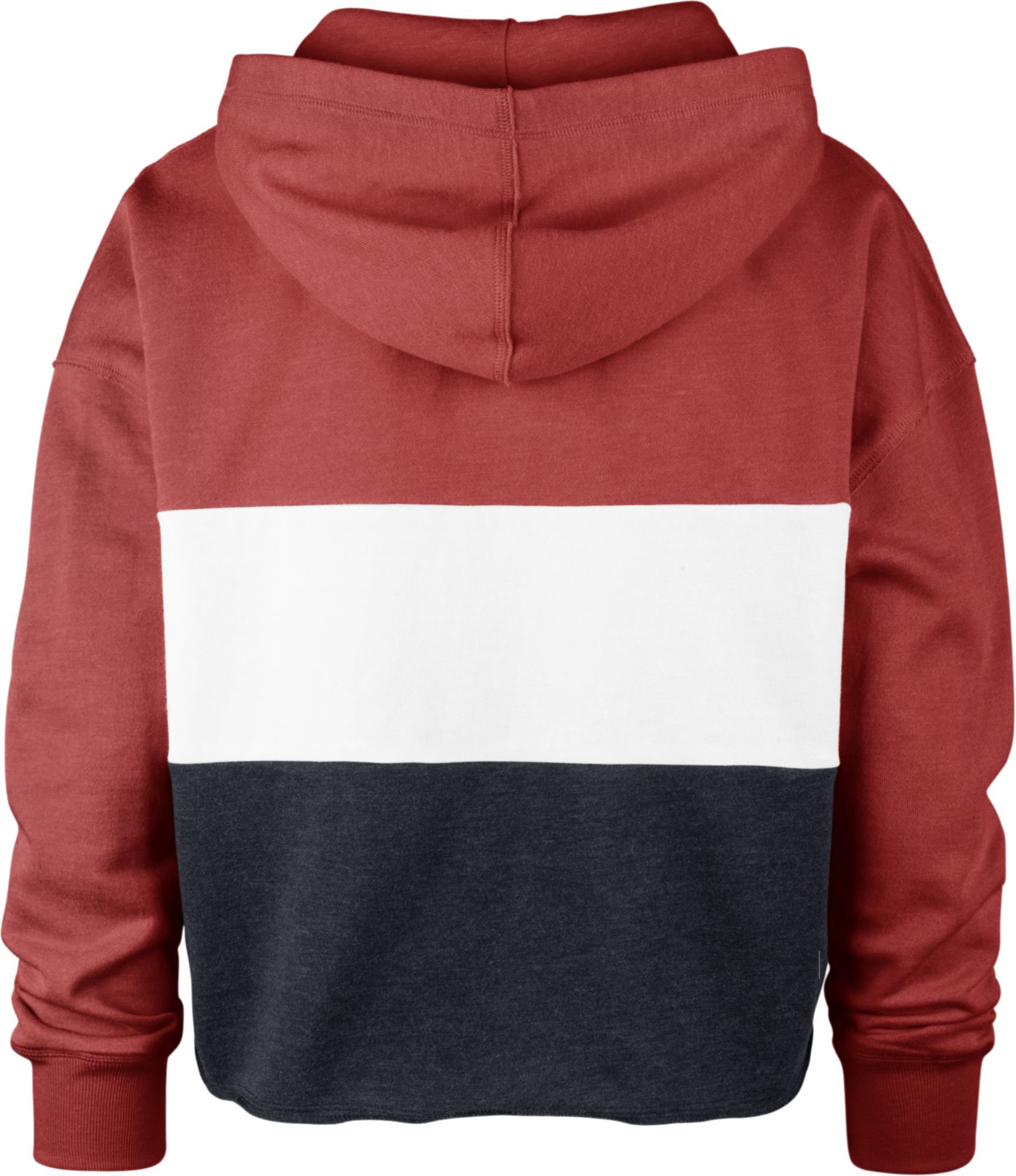 '47 Women's Atlanta Braves Red Lizzy Cut Off Hoodie product image