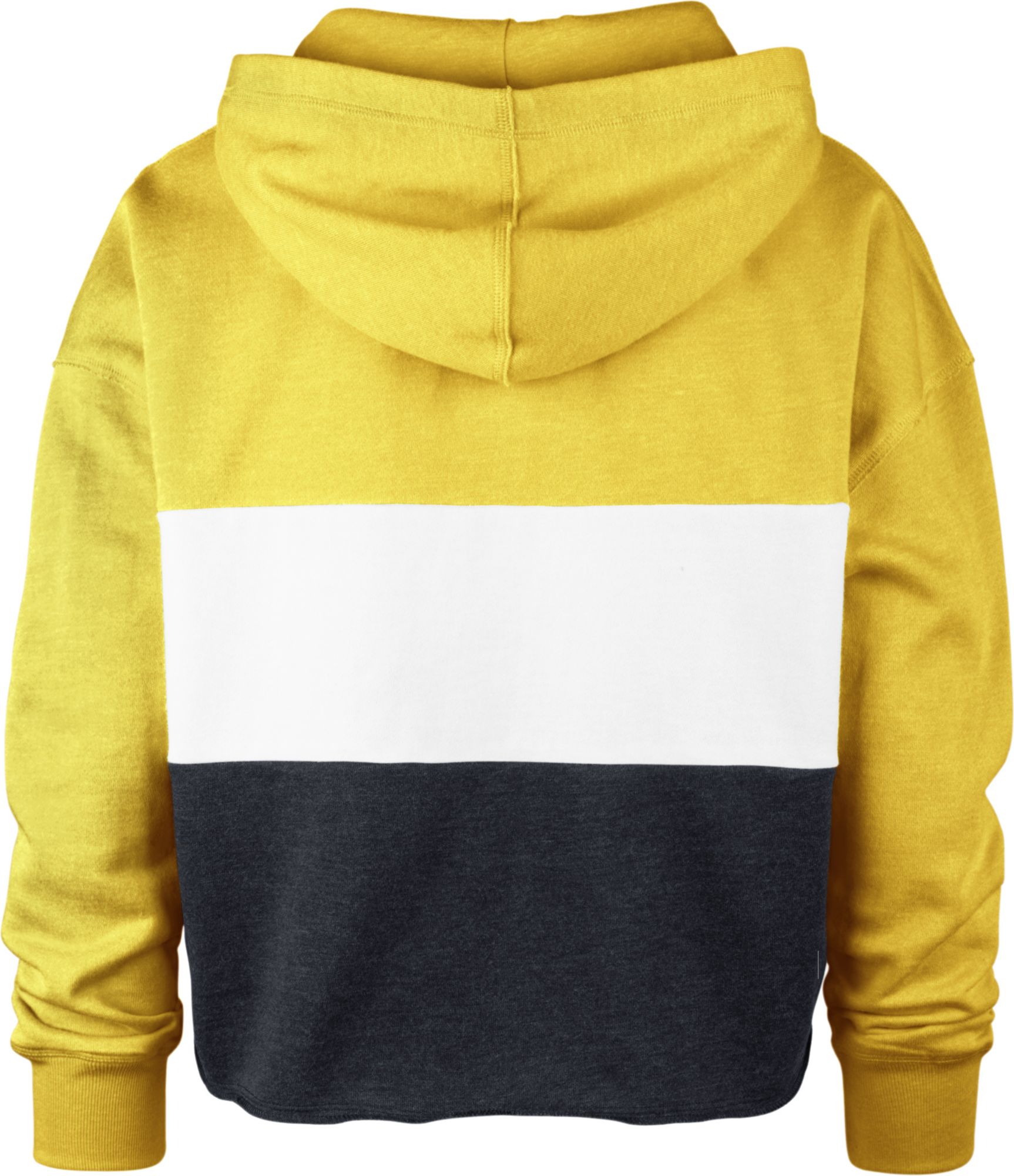 '47 Women's Milwaukee Brewers Yellow Lizzy Cut Off Hoodie product image